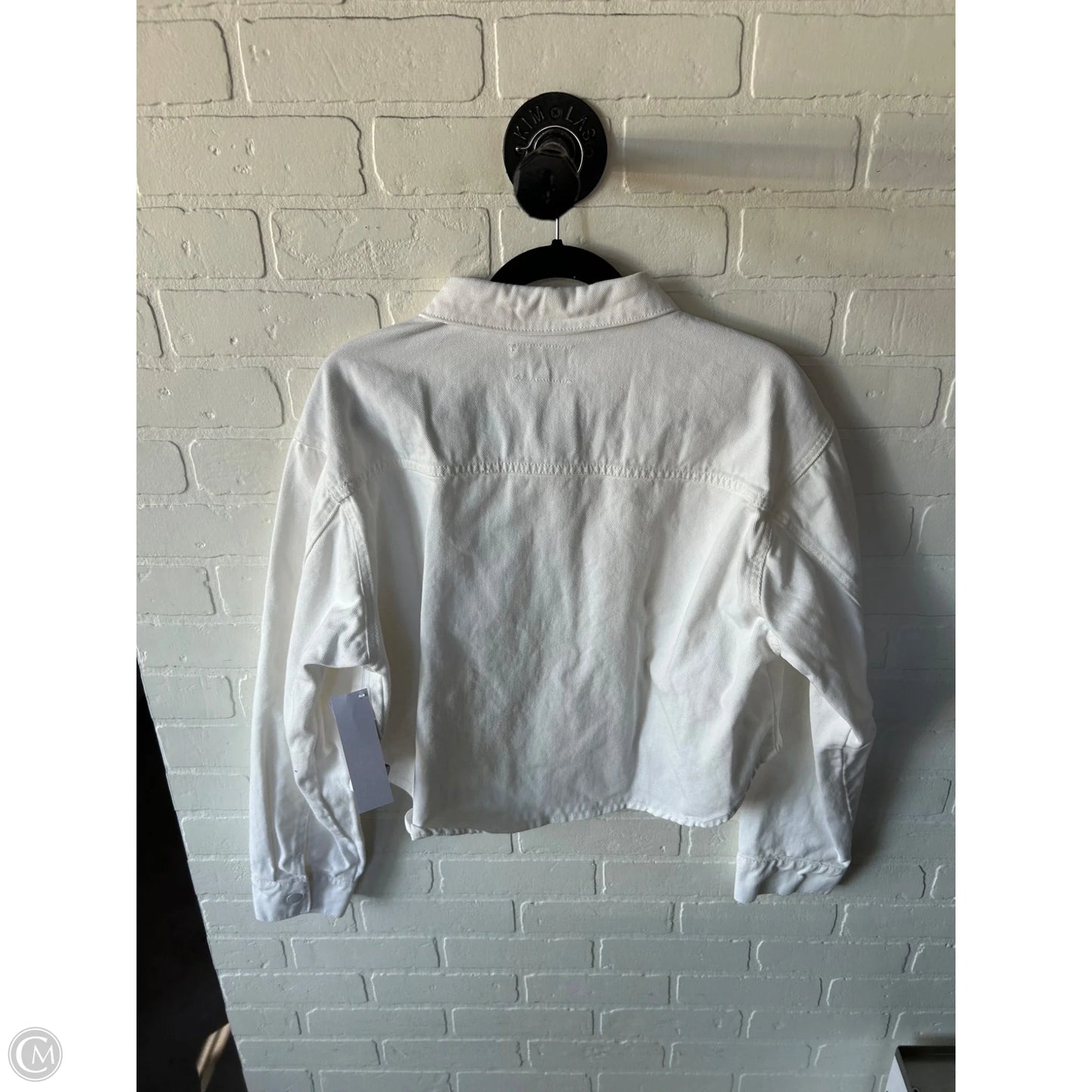 Jacket Denim By Velvet Heart In White Denim, Size: Xl