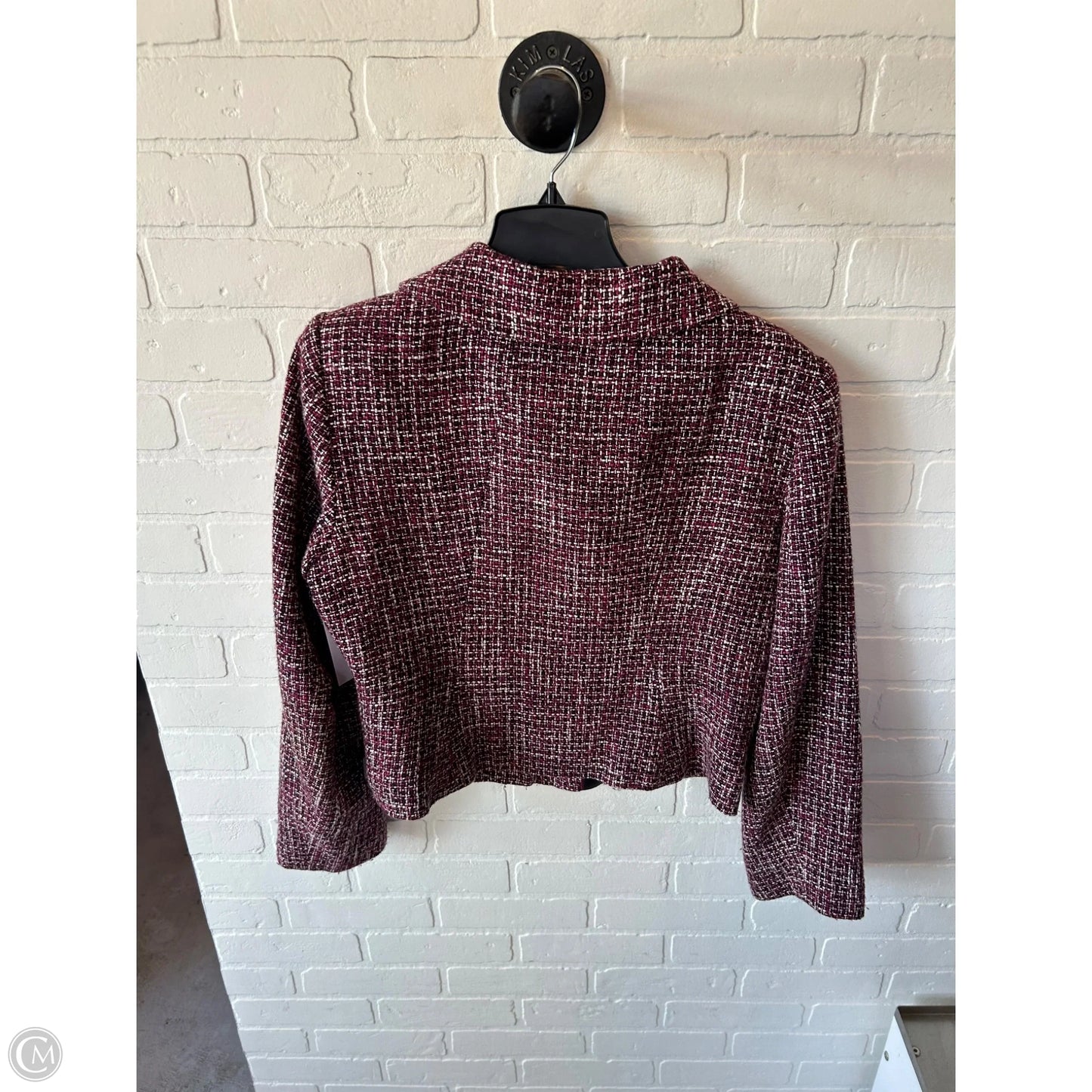 Blazer By Calvin Klein In Black & Purple, Size: Xl