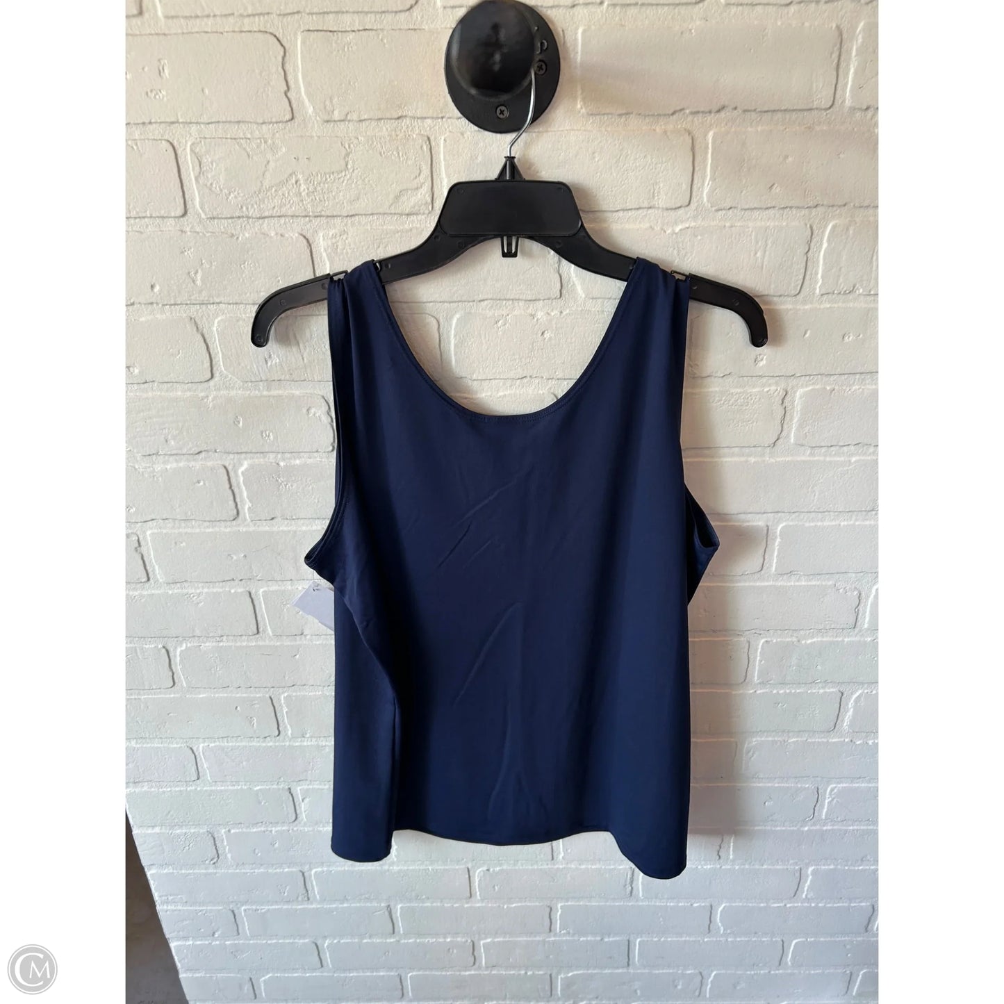 Top Sleeveless By Chicos In Navy, Size: Xl