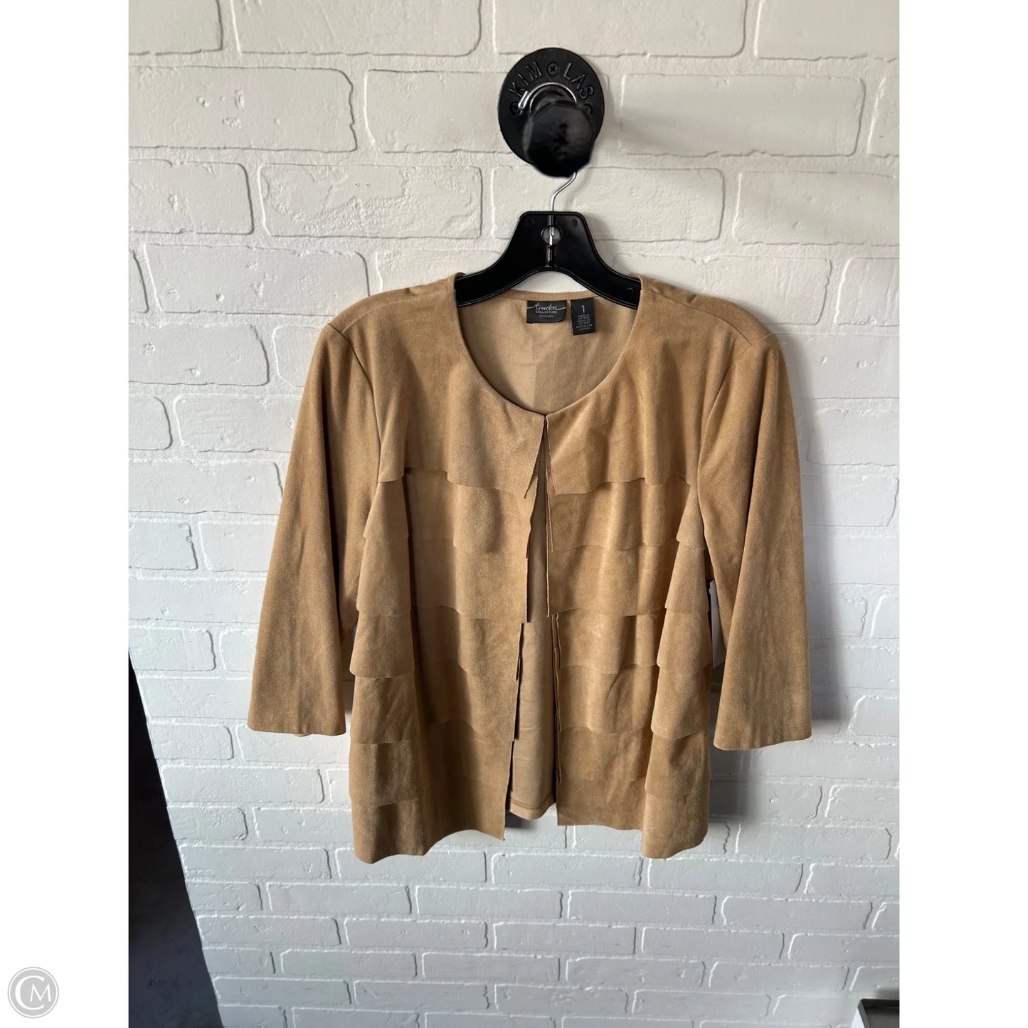 Blazer By Chicos In Tan, Size: M