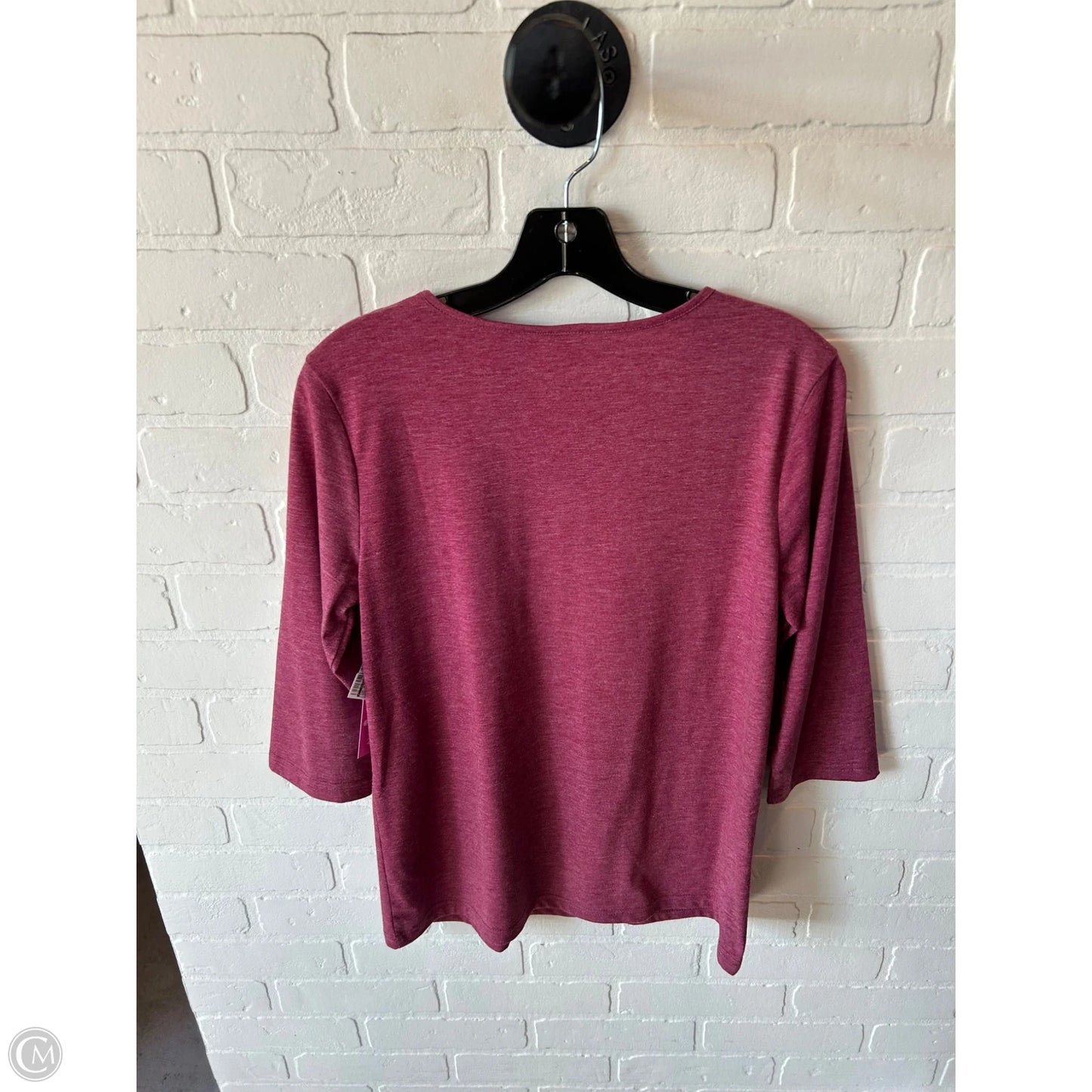 Top 3/4 Sleeve Basic By Clothes Mentor In Red, Size: S
