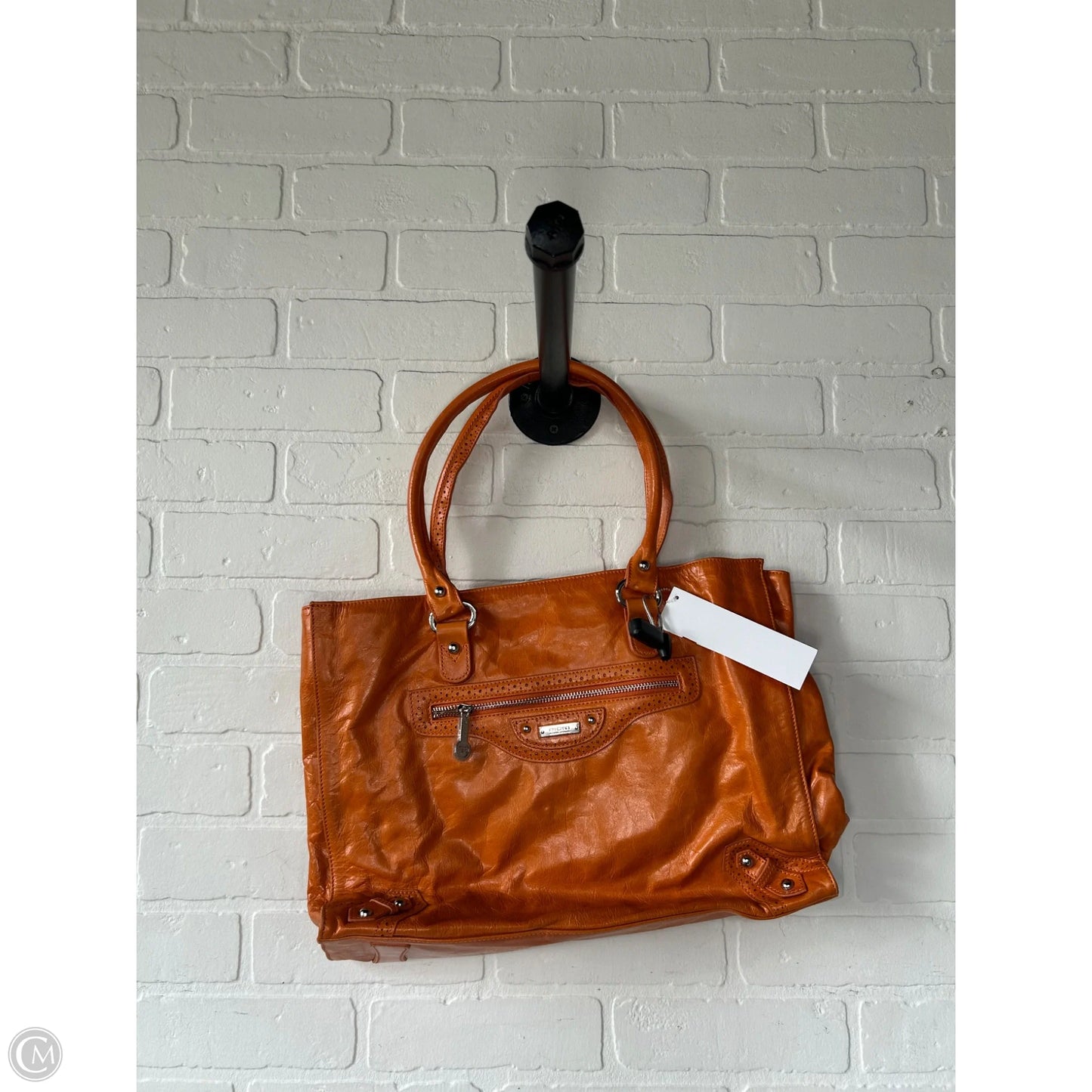 Handbag Leather By Cma, Size: Large