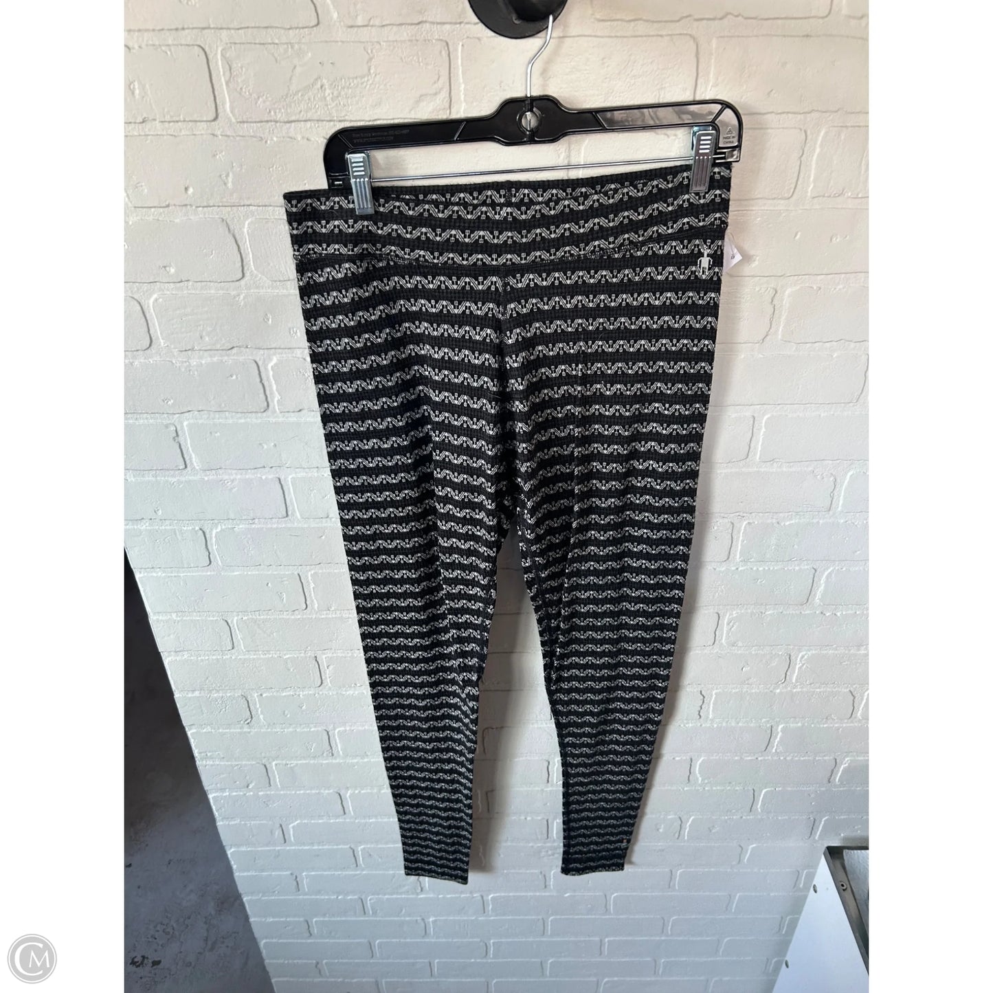 Pants Leggings By Smartwool In Black & White, Size: 16
