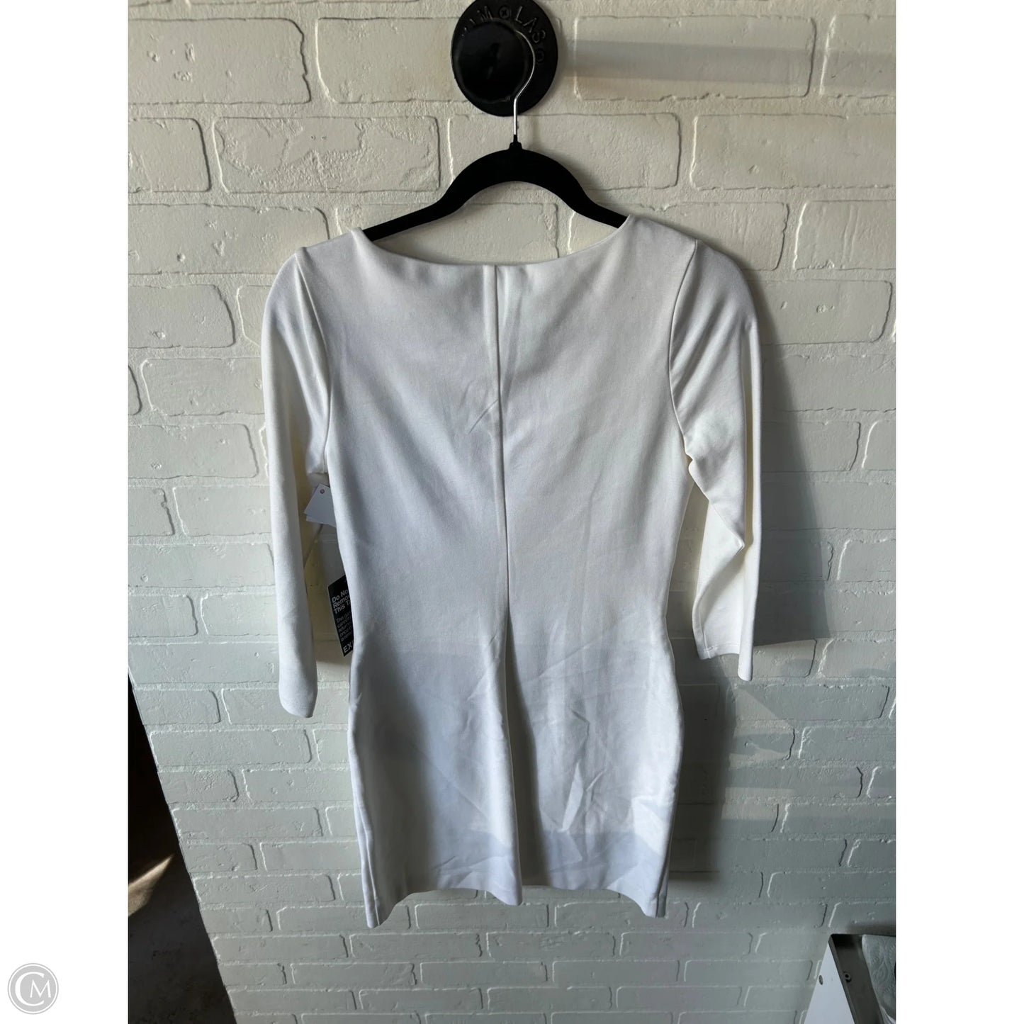 Dress Work By Express In Ivory, Size: S