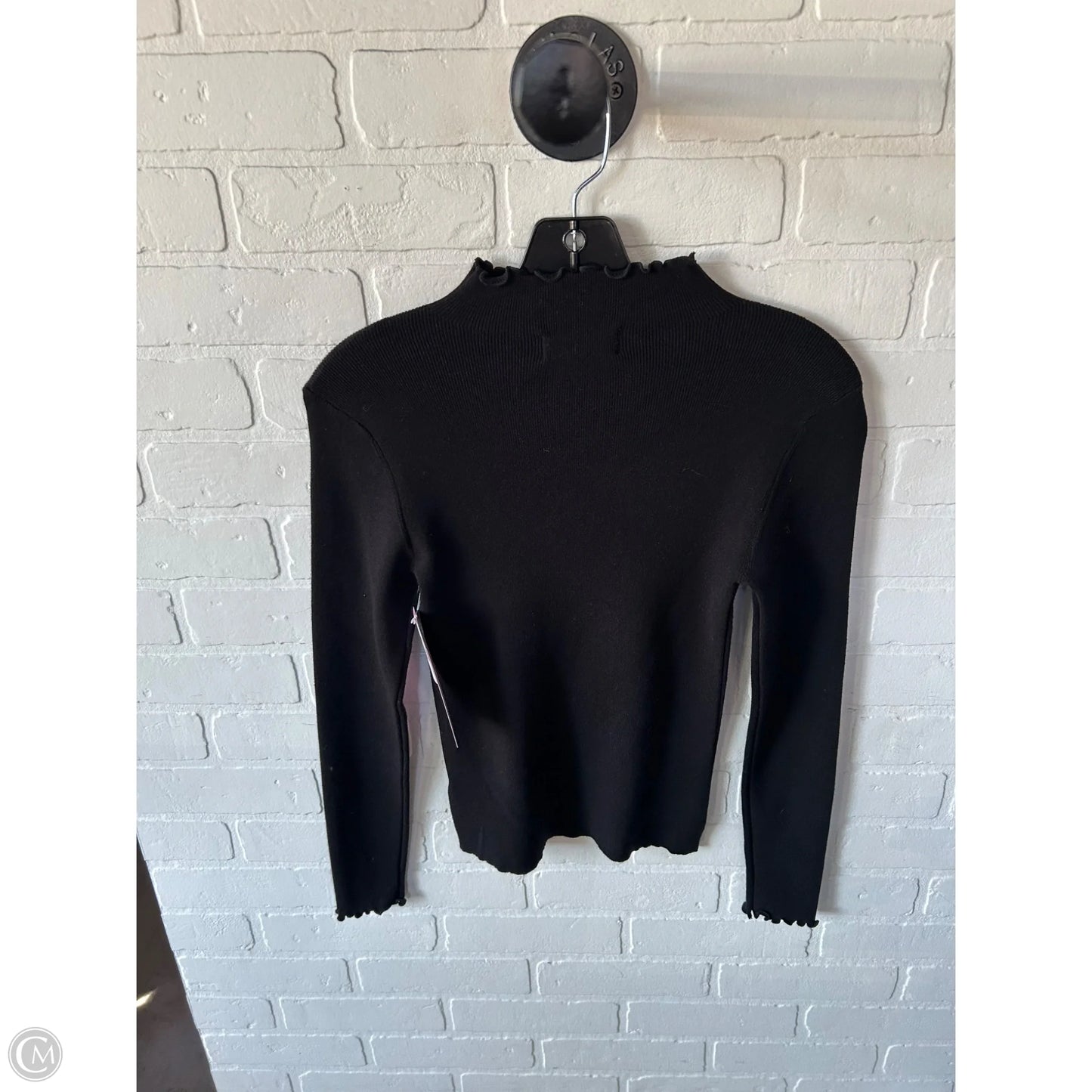 Top Long Sleeve Basic By Truth In Black, Size: M