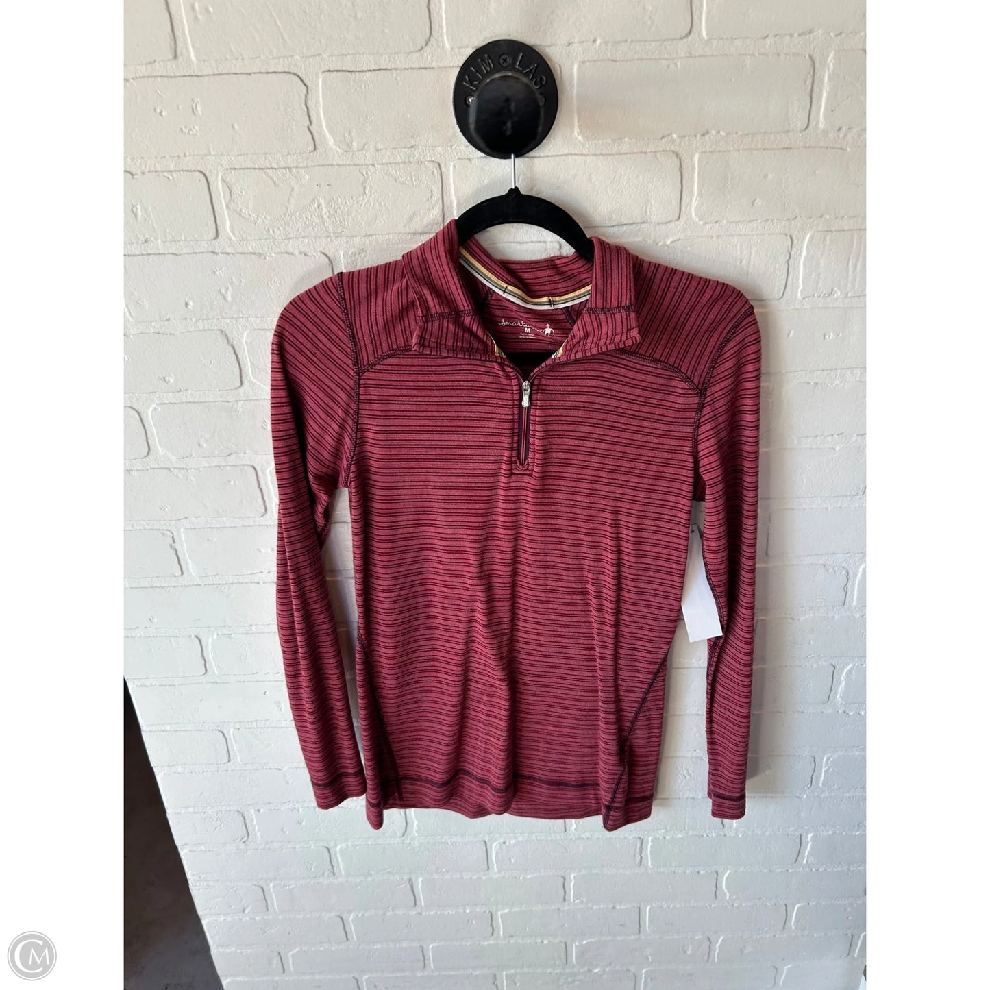 Top Long Sleeve By Smartwool In Red, Size: M
