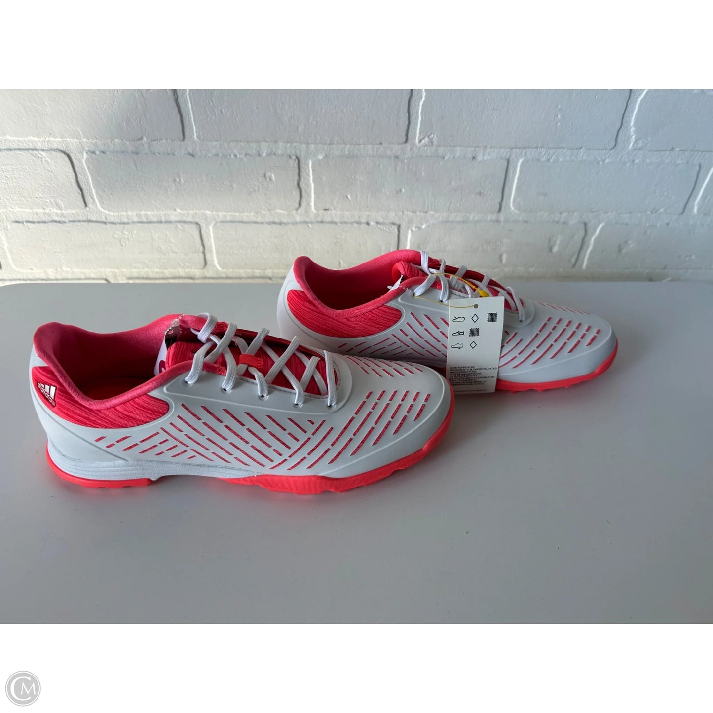 Shoes Athletic By Adidas In Pink & White, Size: 8
