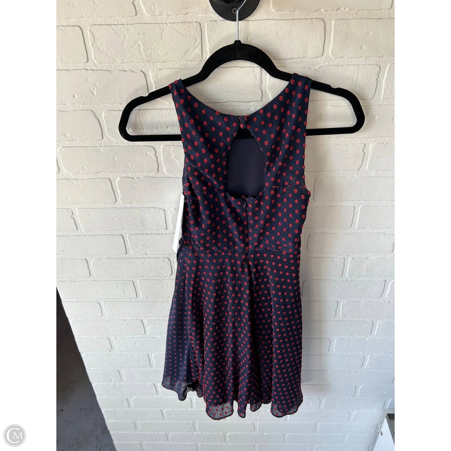 Dress Work By Eva Franco In Blue & Red, Size: Xxsp