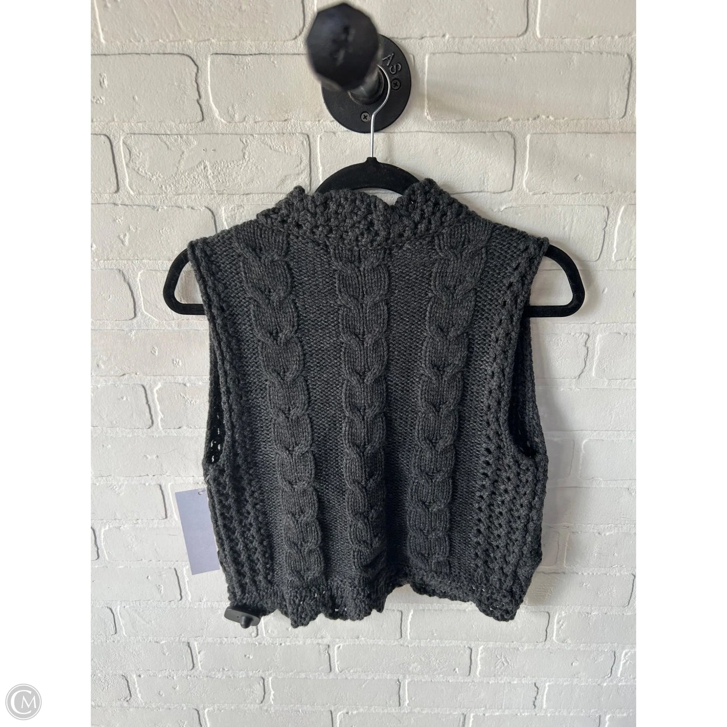 Vest Sweater By Cmb In Grey, Size: S