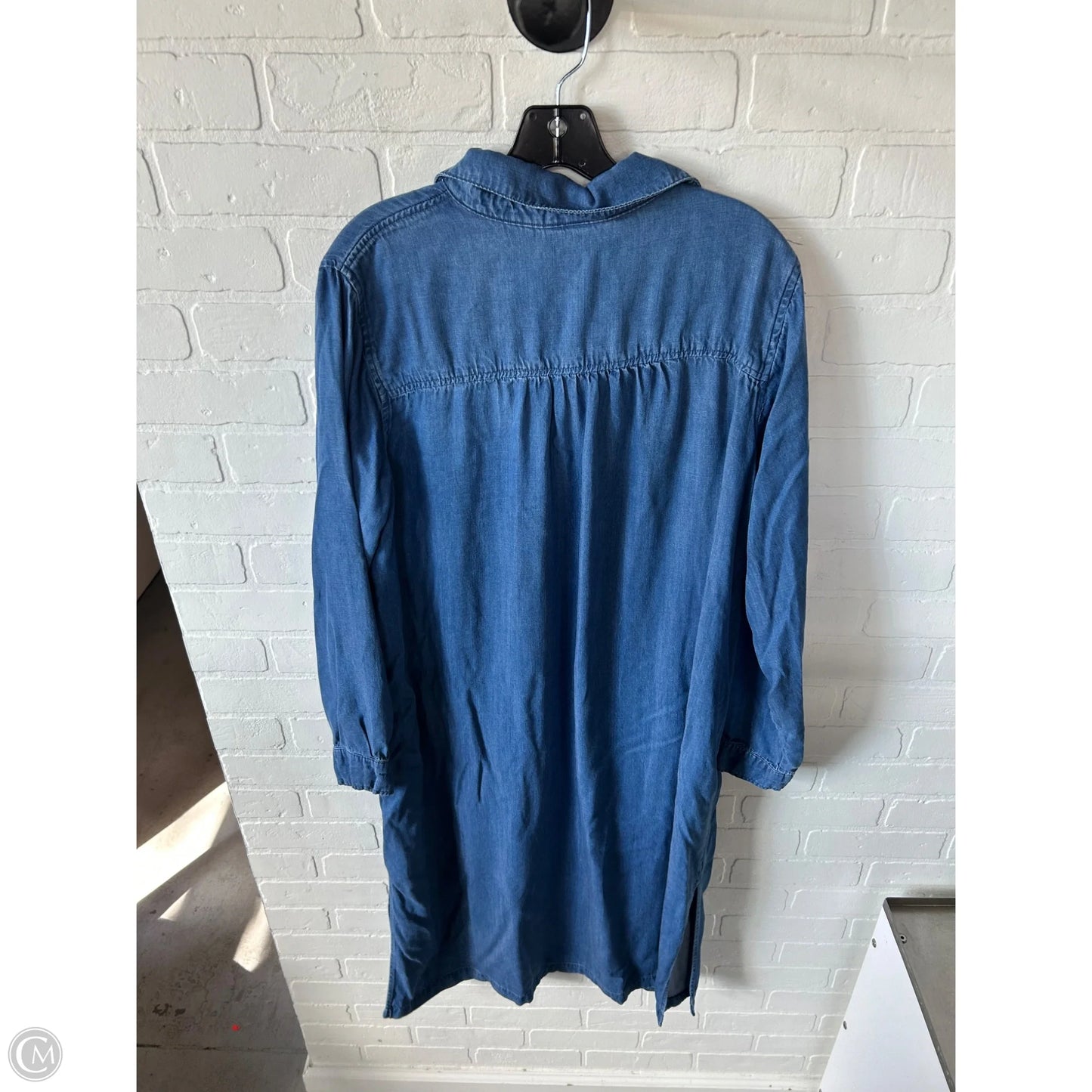 Dress Casual Midi By Knox Rose In Blue Denim, Size: Xxl