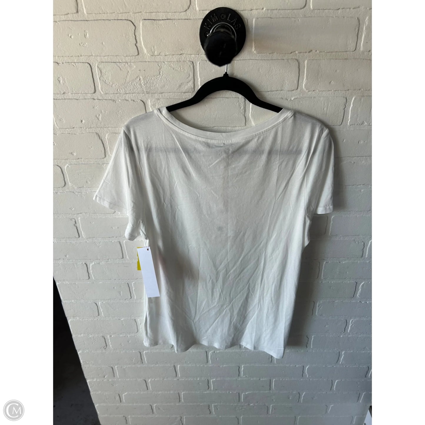 Top Short Sleeve Basic By Quince In White, Size: L