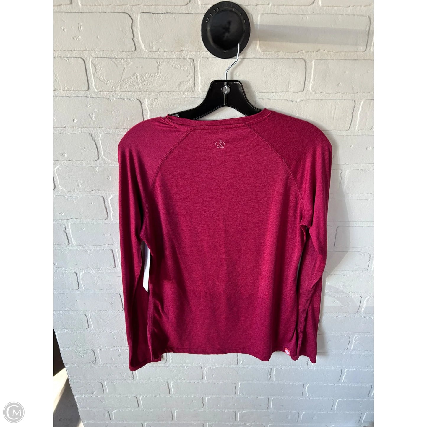 Athletic Top Long Sleeve Crewneck By Rabbit In Pink & Red, Size: M