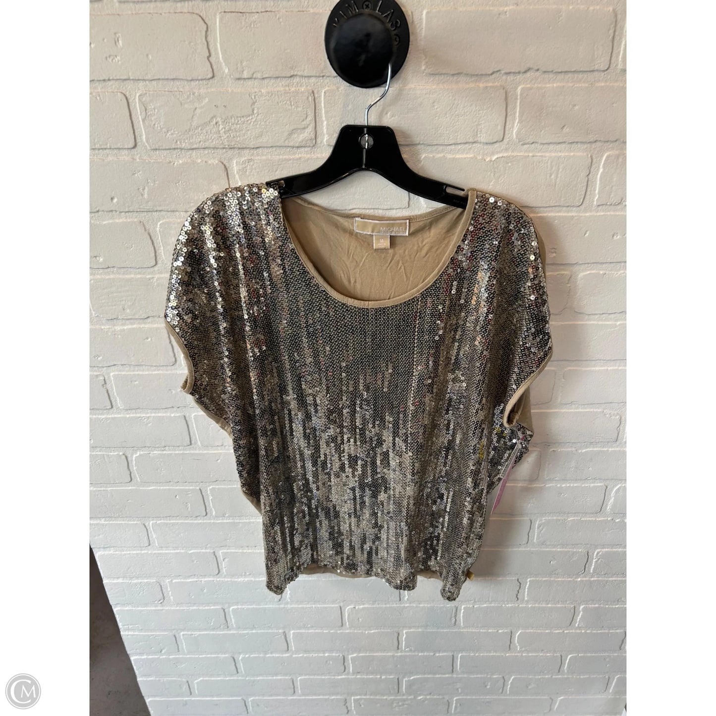 Top Short Sleeve By Michael By Michael Kors In Gold, Size: M