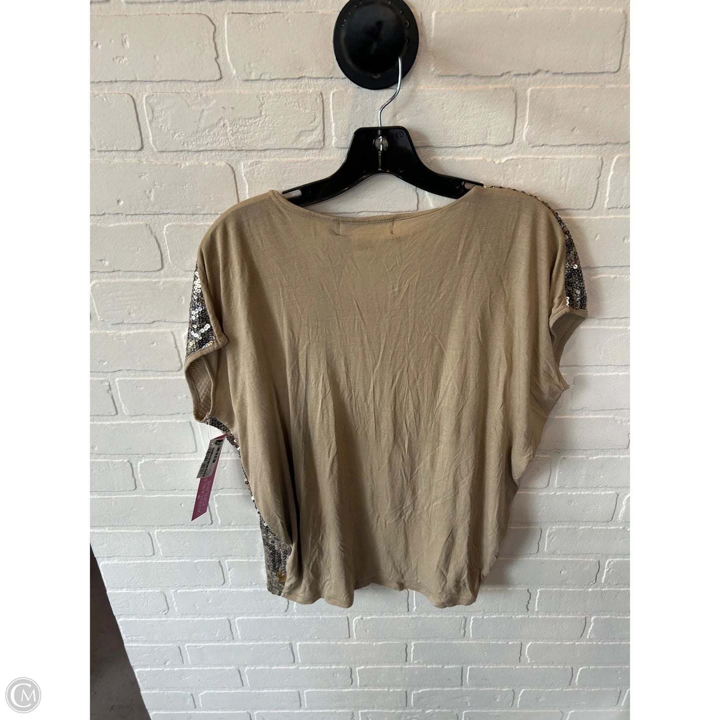 Top Short Sleeve By Michael By Michael Kors In Gold, Size: M