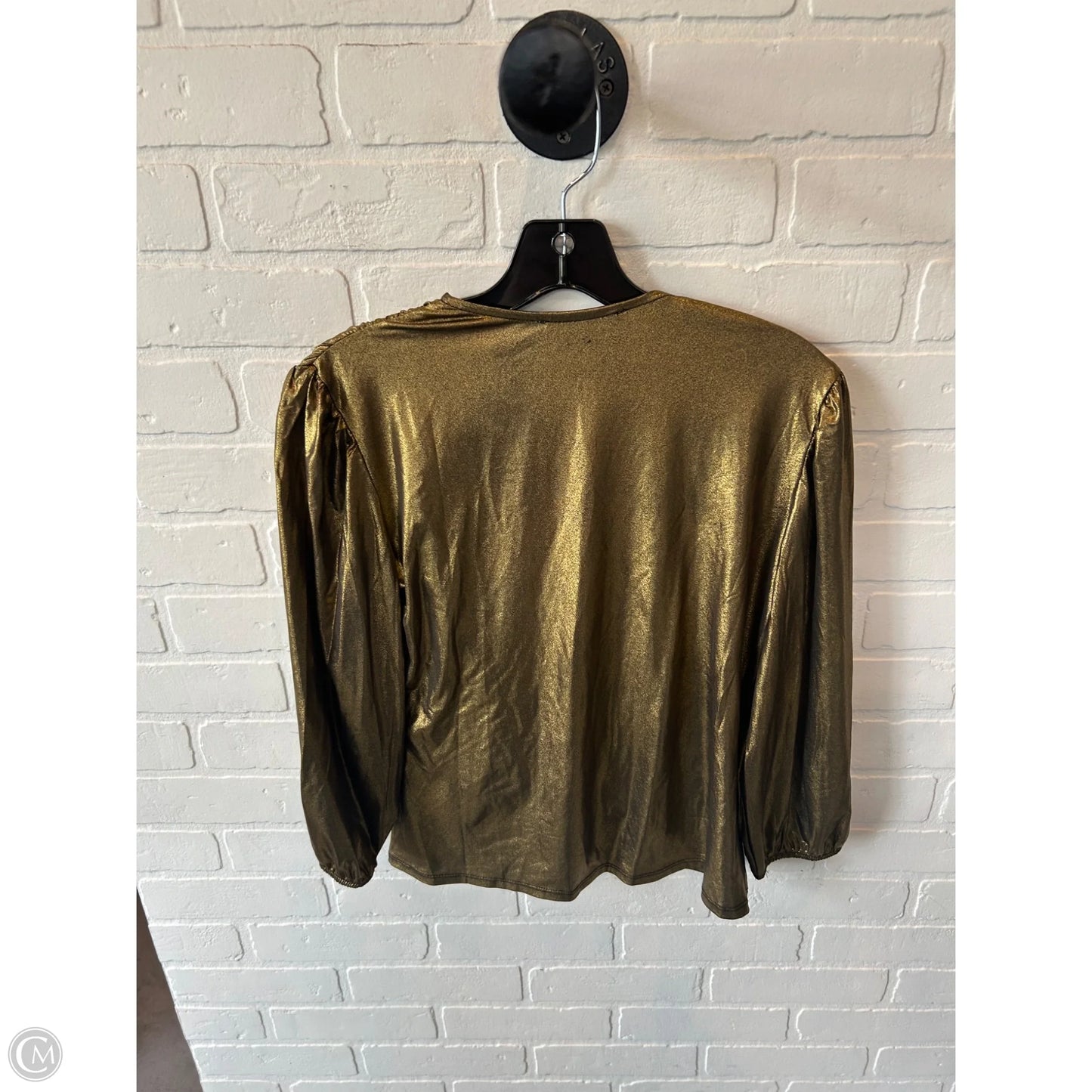 Top Long Sleeve By Cmc In Gold, Size: M