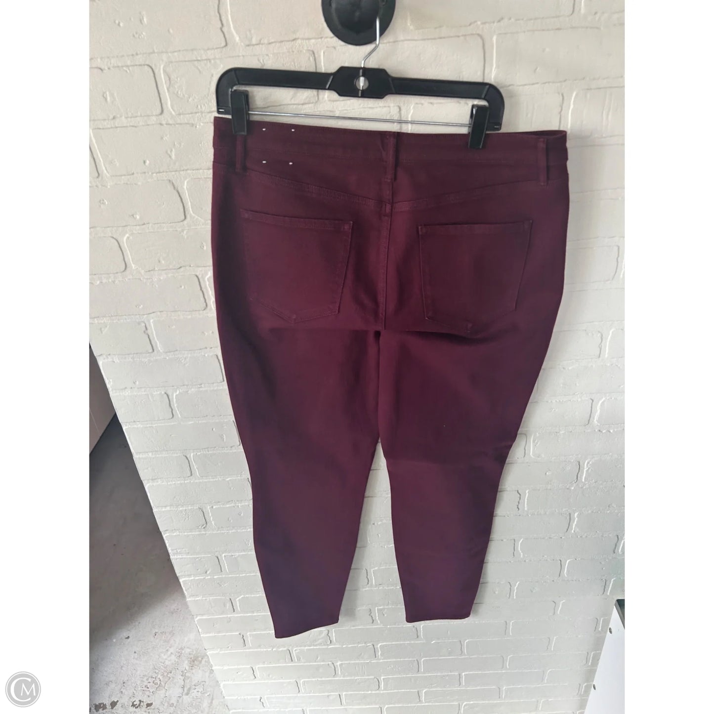 Jeans Jeggings By Talbots In Maroon, Size: 14