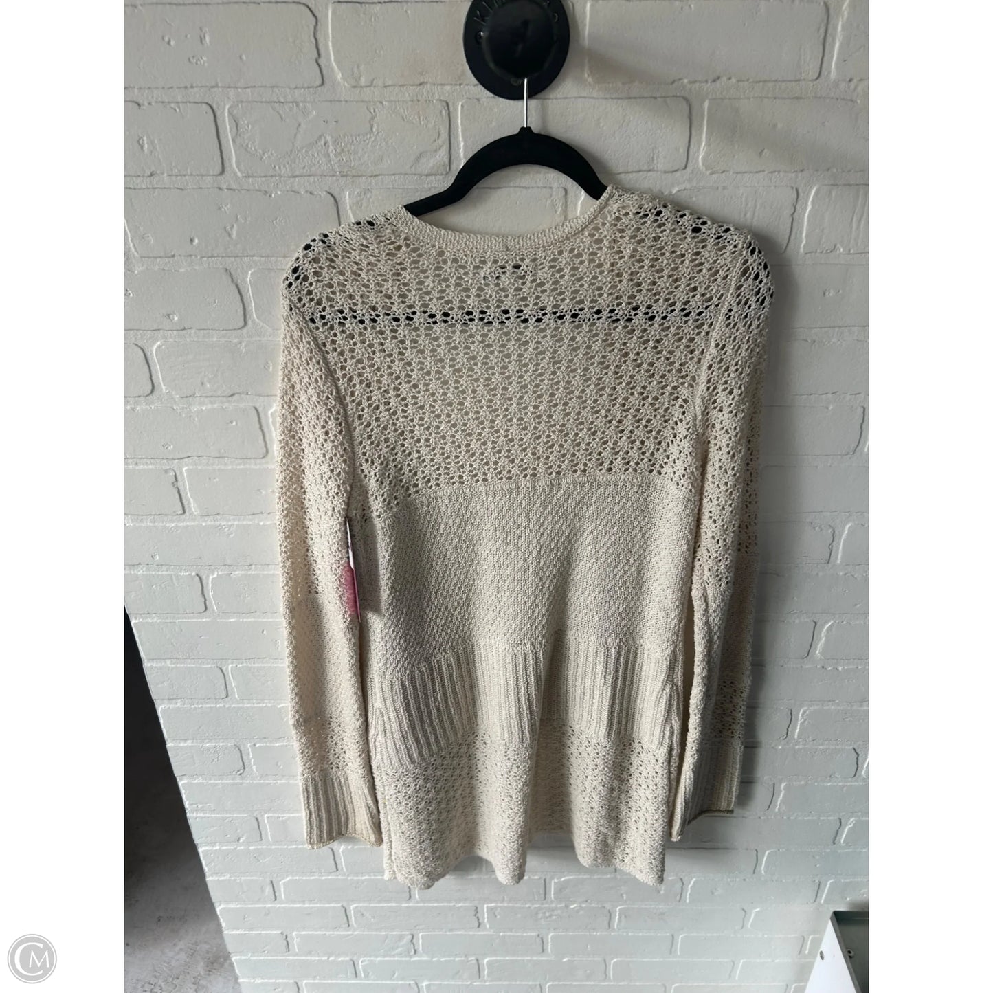 Sweater Cardigan By American Eagle In Cream, Size: M
