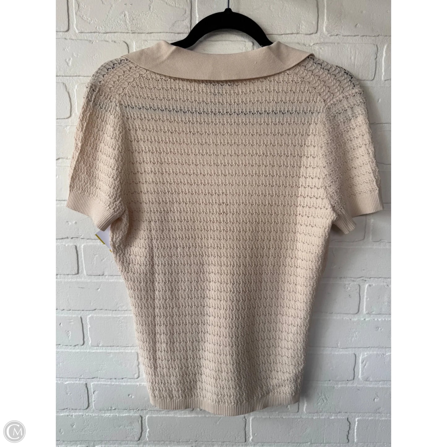 Top Short Sleeve By J. Crew In Cream, Size: S
