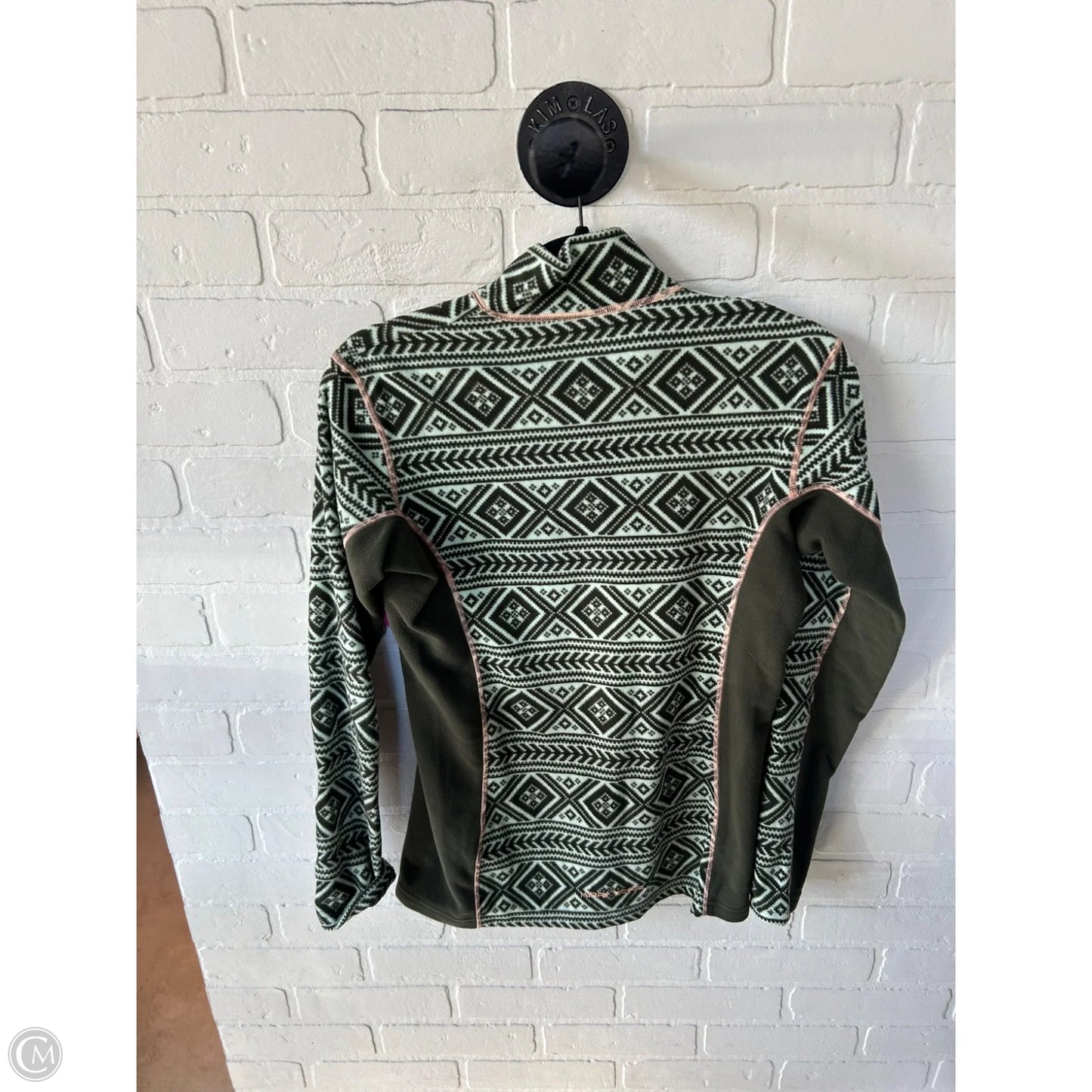 Jacket Fleece By Cmb In Green & Orange, Size: M