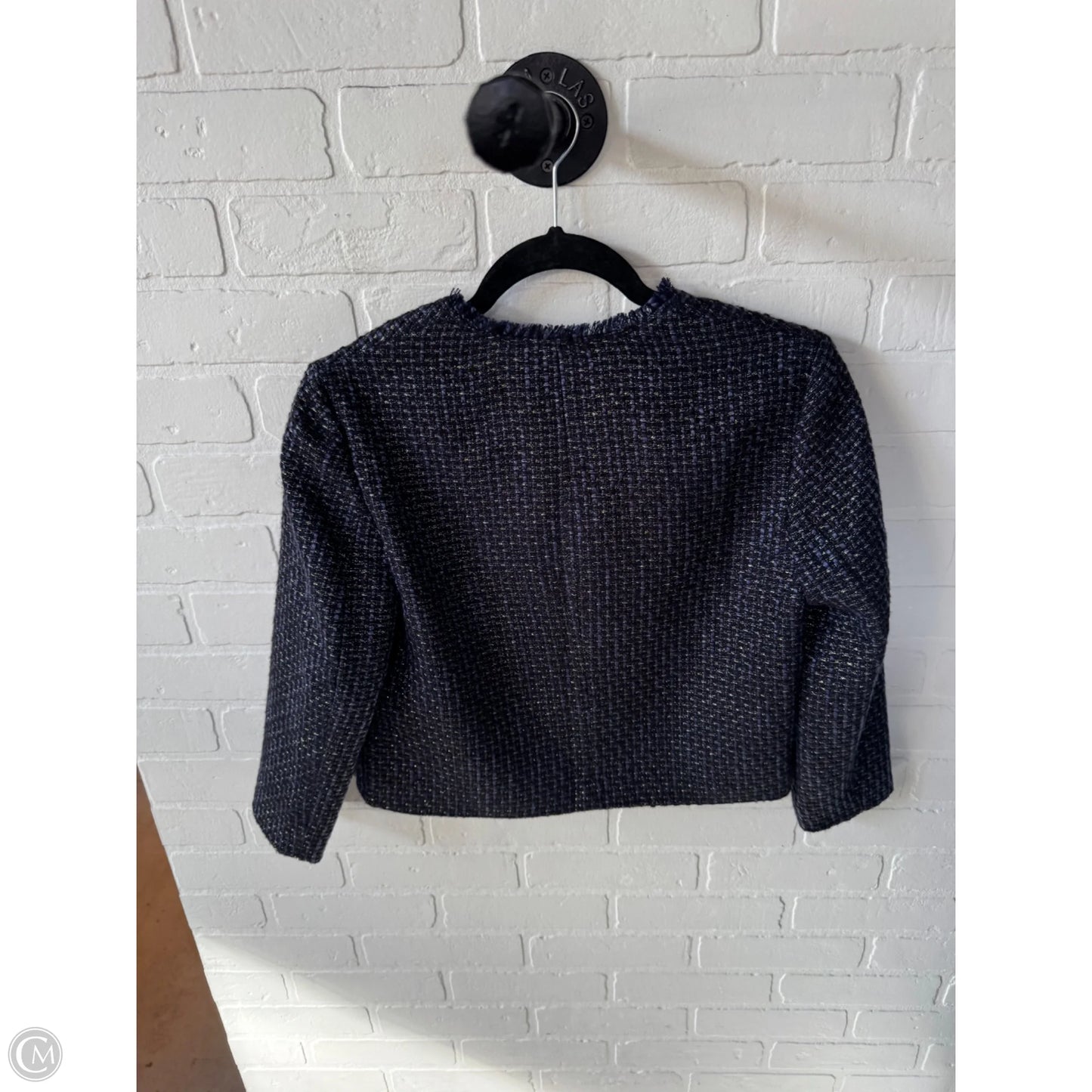 Blazer By Banana Republic In Black & Blue, Size: Sp