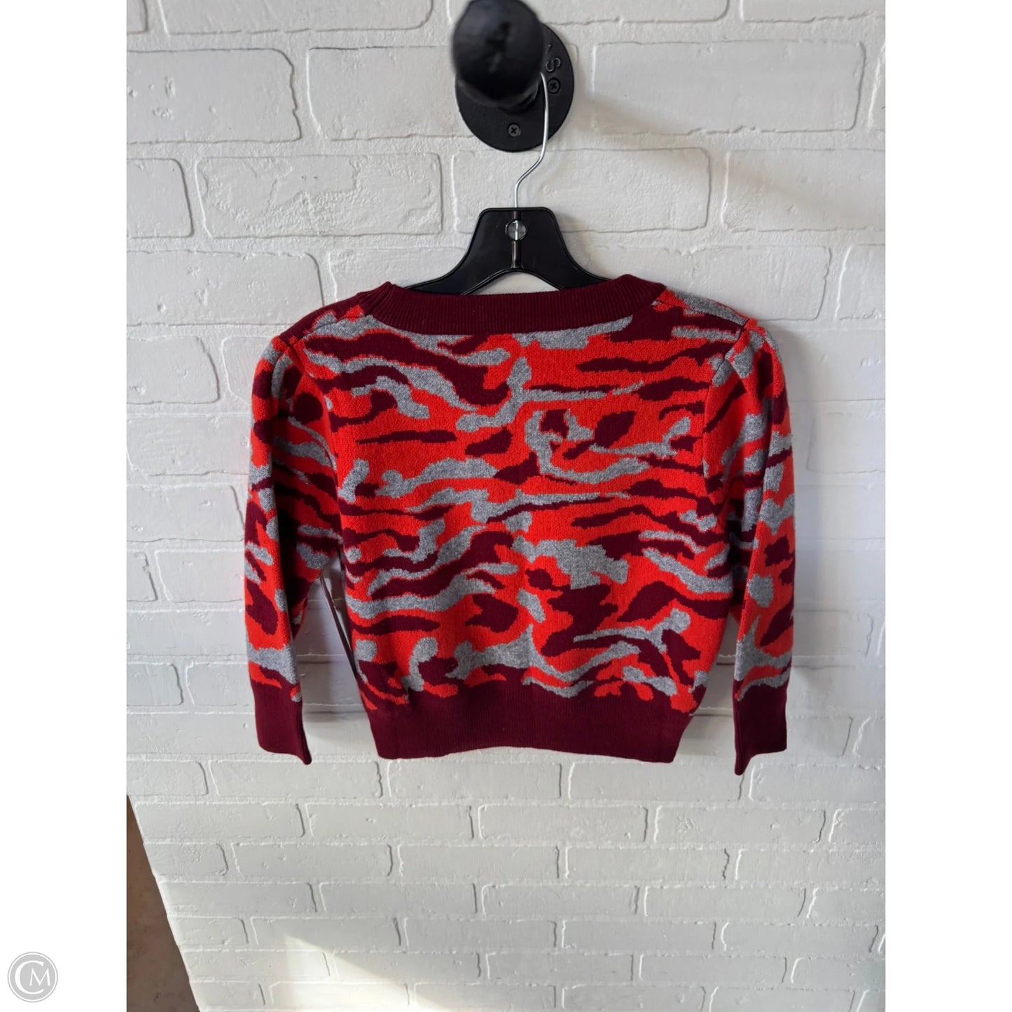 Sweater By Cme In Orange & Red, Size: Xs