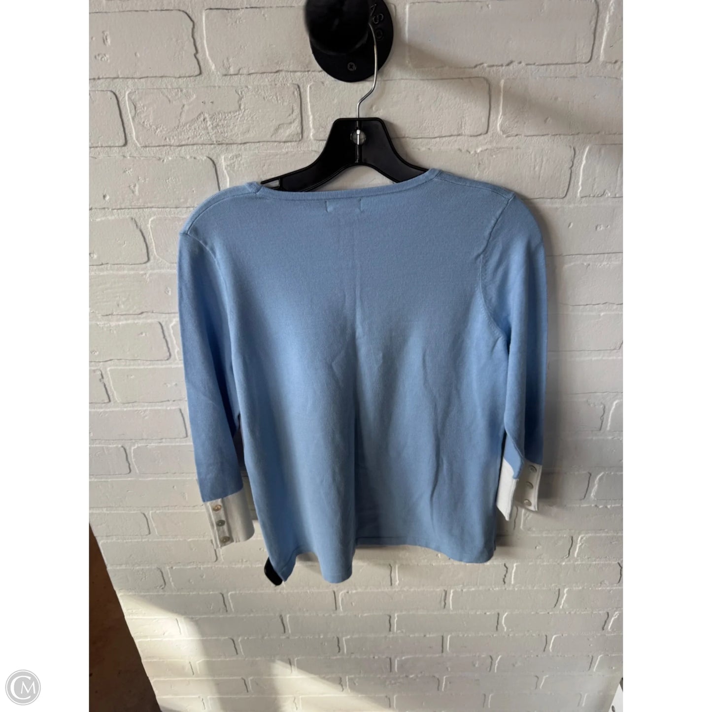 Sweater By Cmb In Blue & White, Size: S