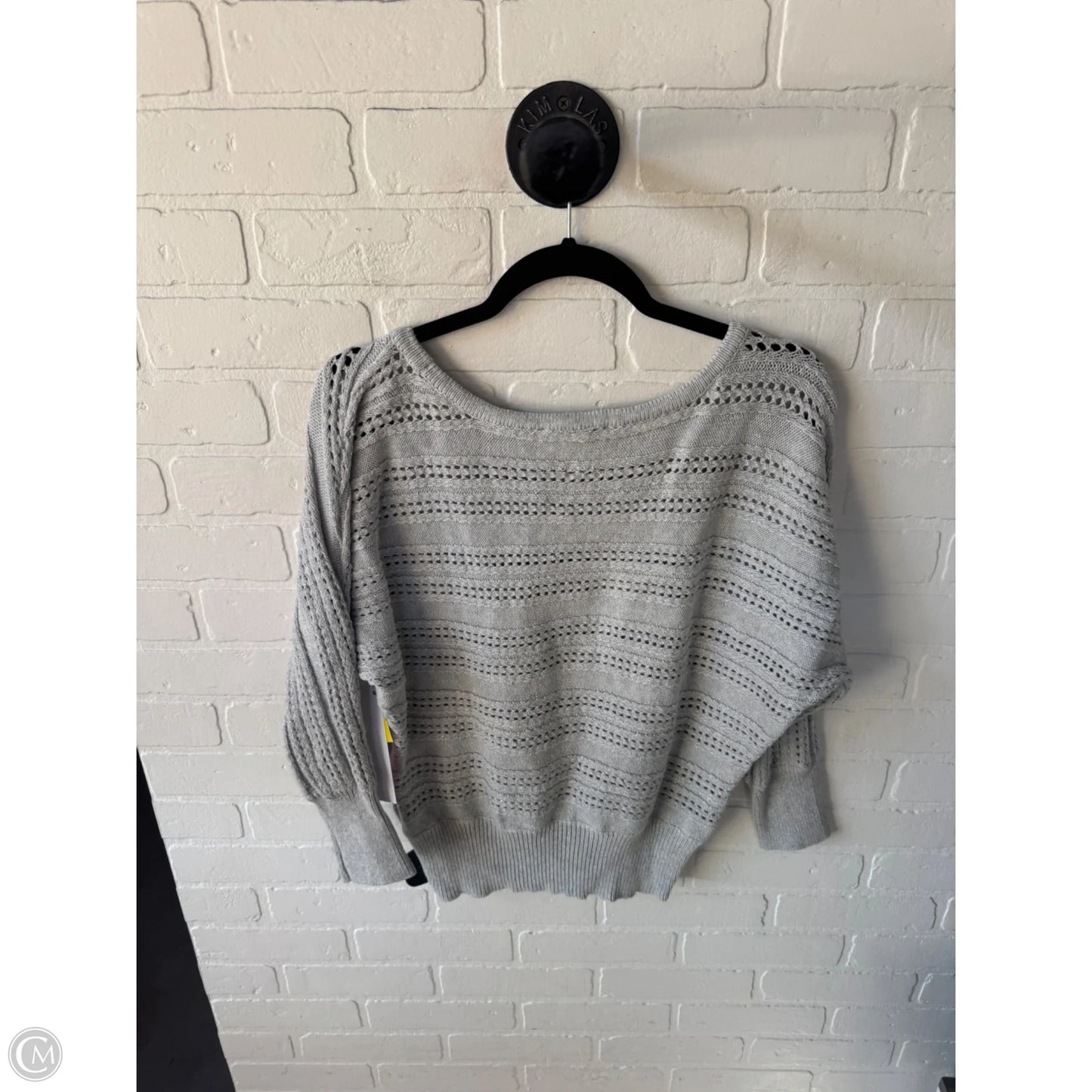 Sweater By White House Black Market In Grey & Silver, Size: M
