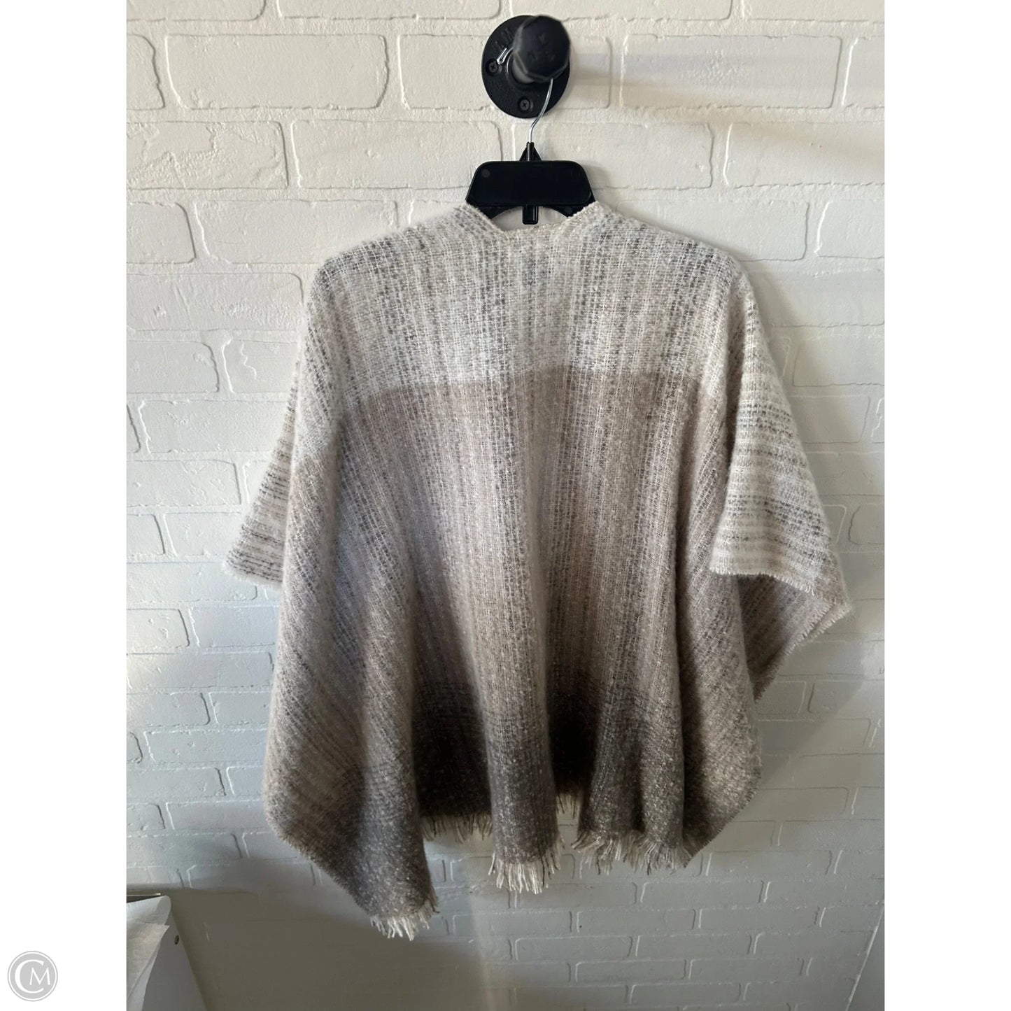 Shawl By Cejon In Brown & Cream, Size: Osfm