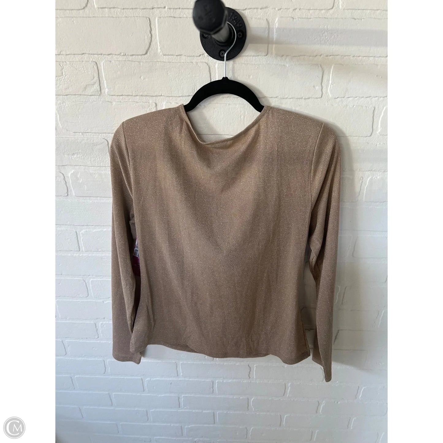 Top Long Sleeve By Worthington In Gold, Size: L