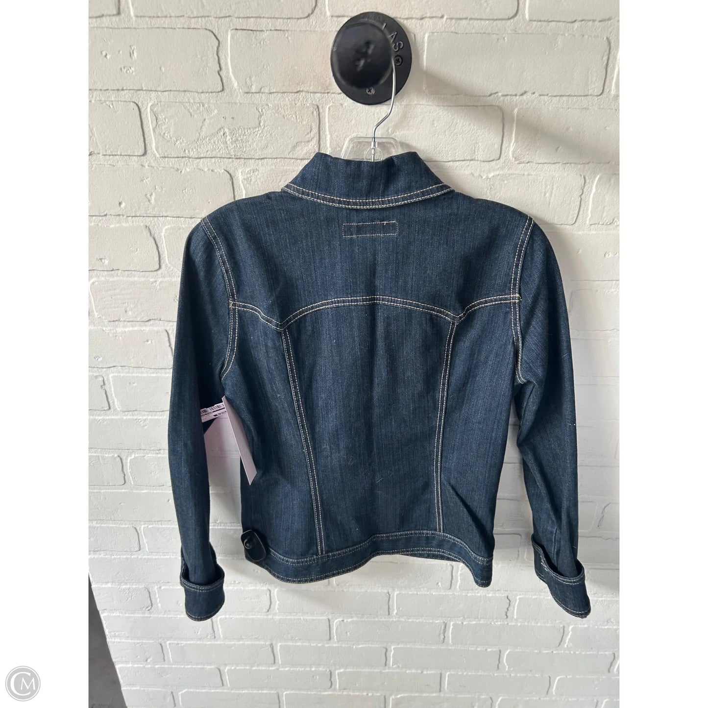 Jacket Denim By Calvin Klein In Blue Denim, Size: S