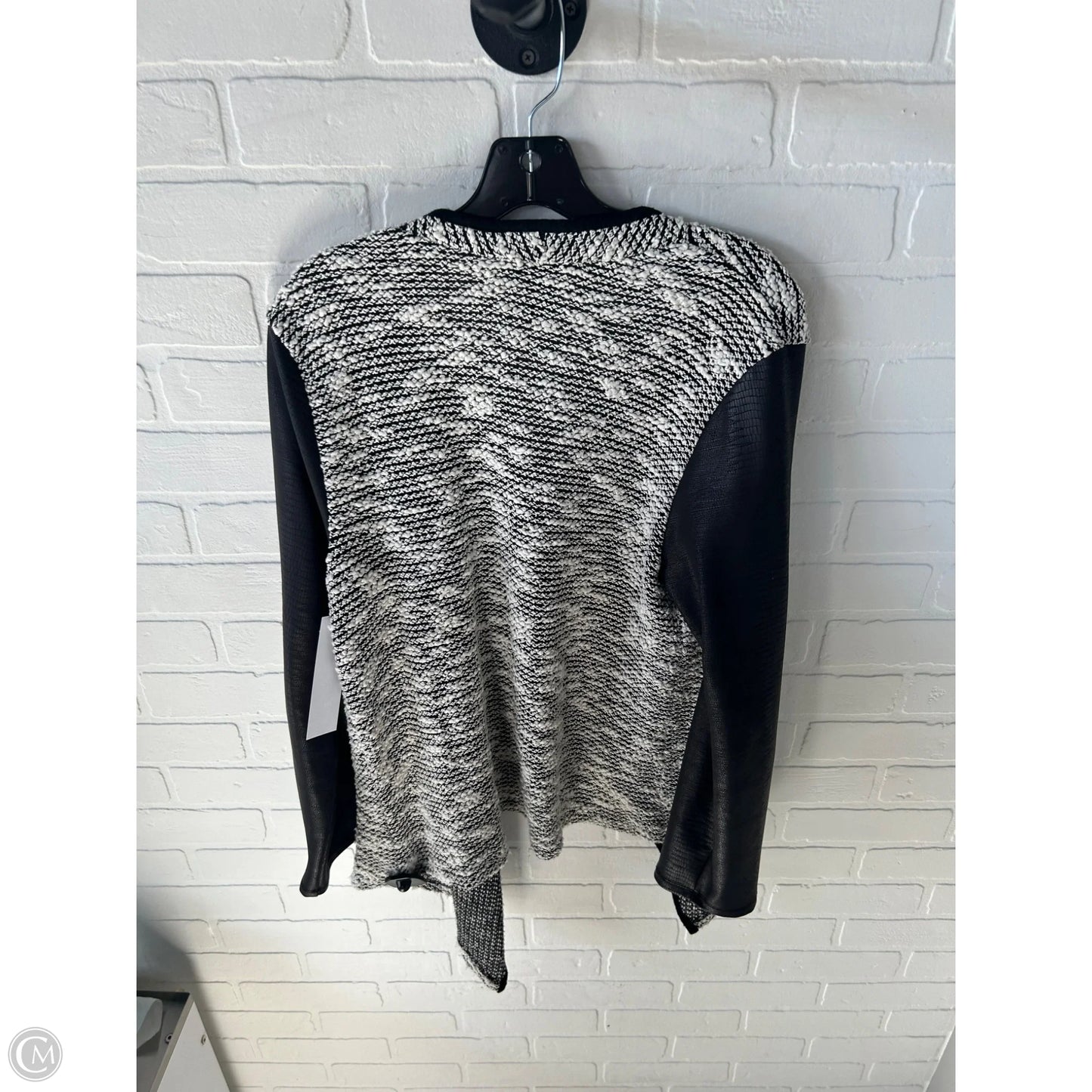 Sweater Cardigan By Inc In Black Denim, Size: L