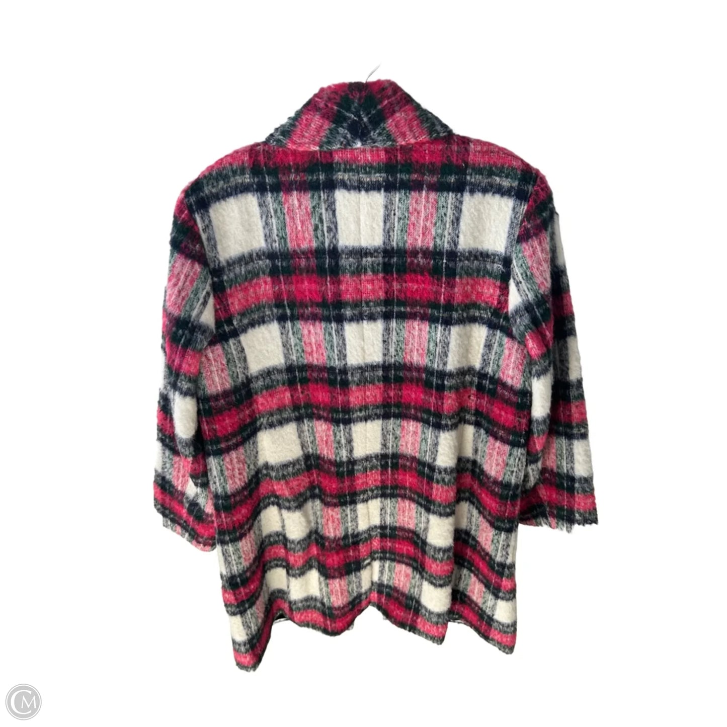 Coat Wool By Talbots In Blue & Pink, Size: L