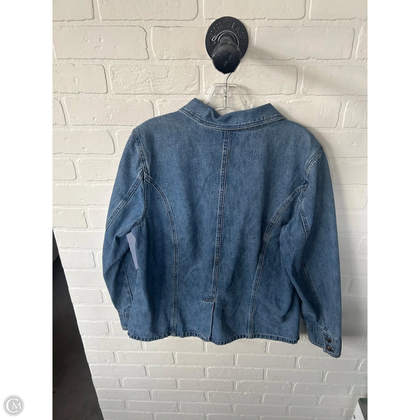 Jacket Denim By St Johns Bay In Blue Denim, Size: L