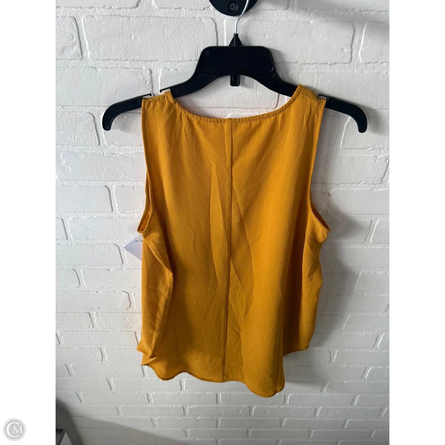 Blouse Sleeveless By Zenana Outfitters In Gold, Size: M
