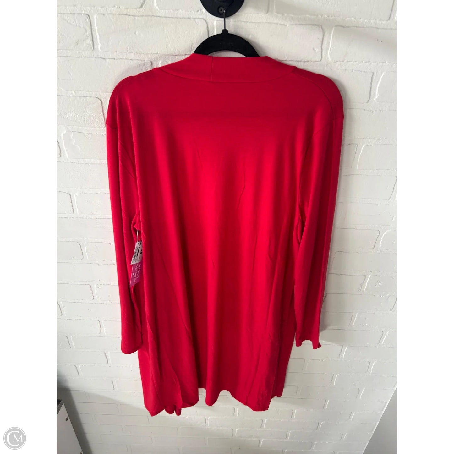 Cardigan By Zenana In Red, Size: 2x