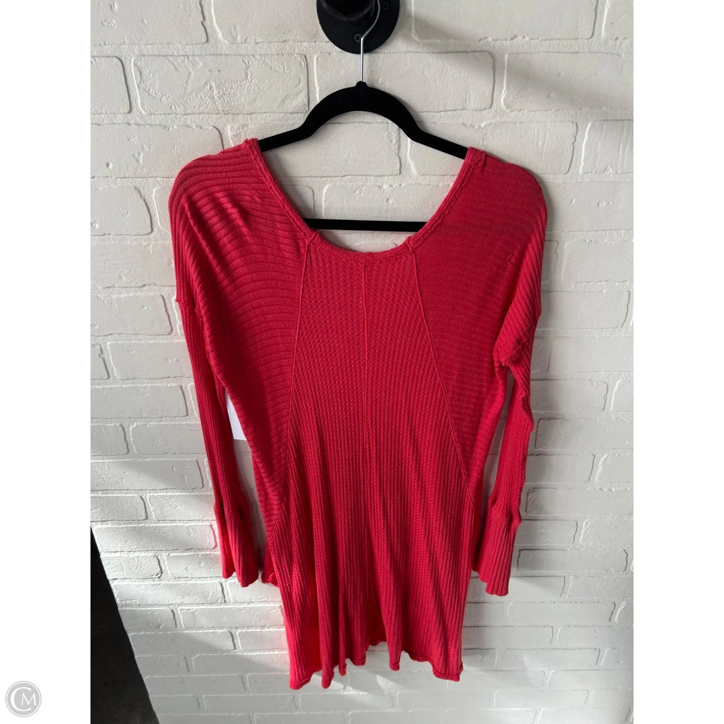 Tunic Long Sleeve By Free People In Coral, Size: L