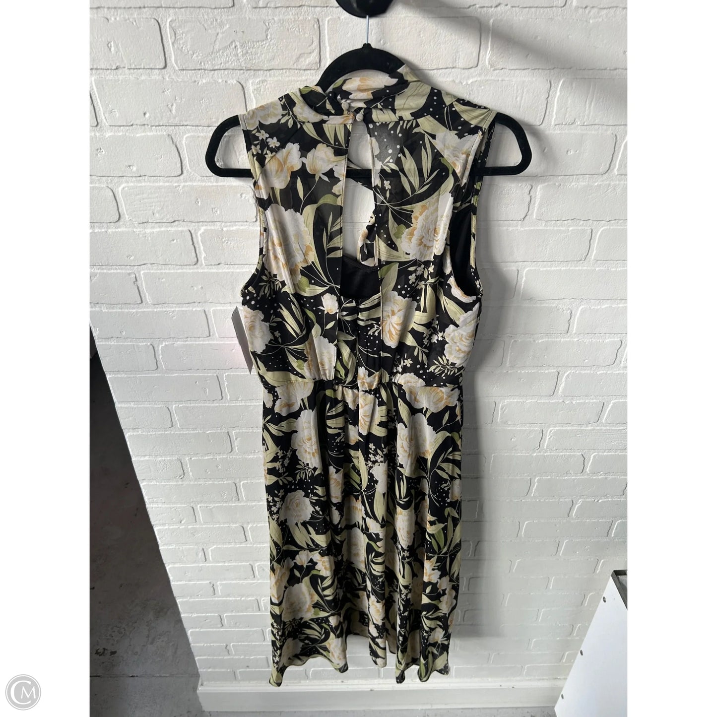 Dress Party Long By White House Black Market In Black & Yellow, Size: L