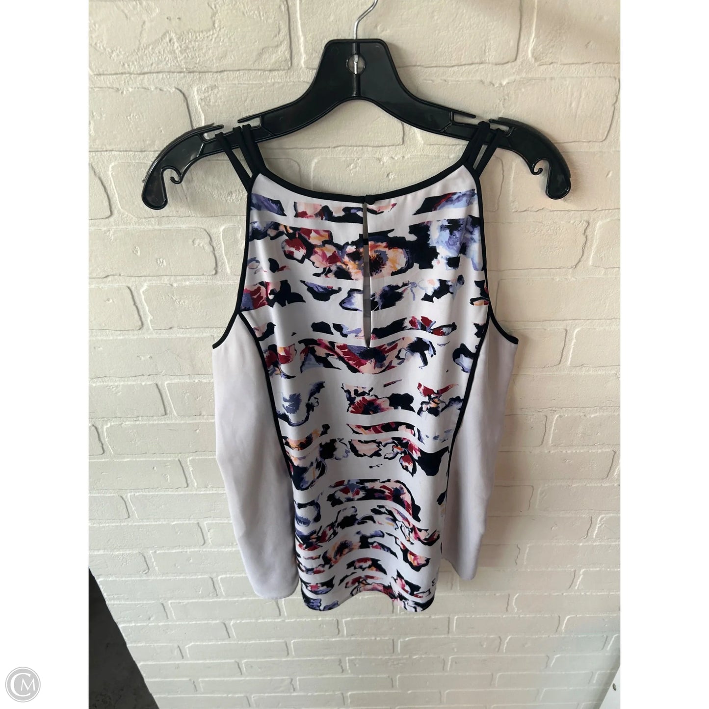 Blouse Sleeveless By White House Black Market In Blue & White, Size: M