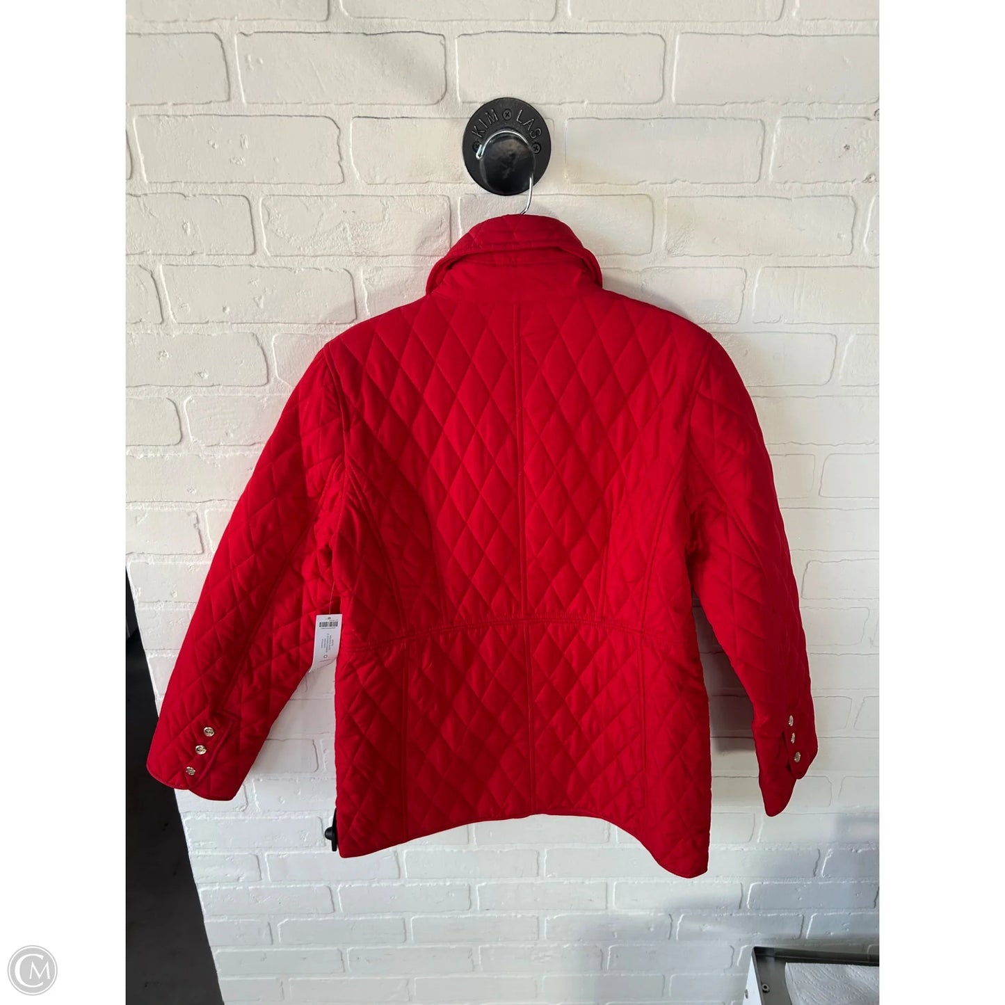 Jacket Puffer & Quilted By Chicos In Red, Size: S