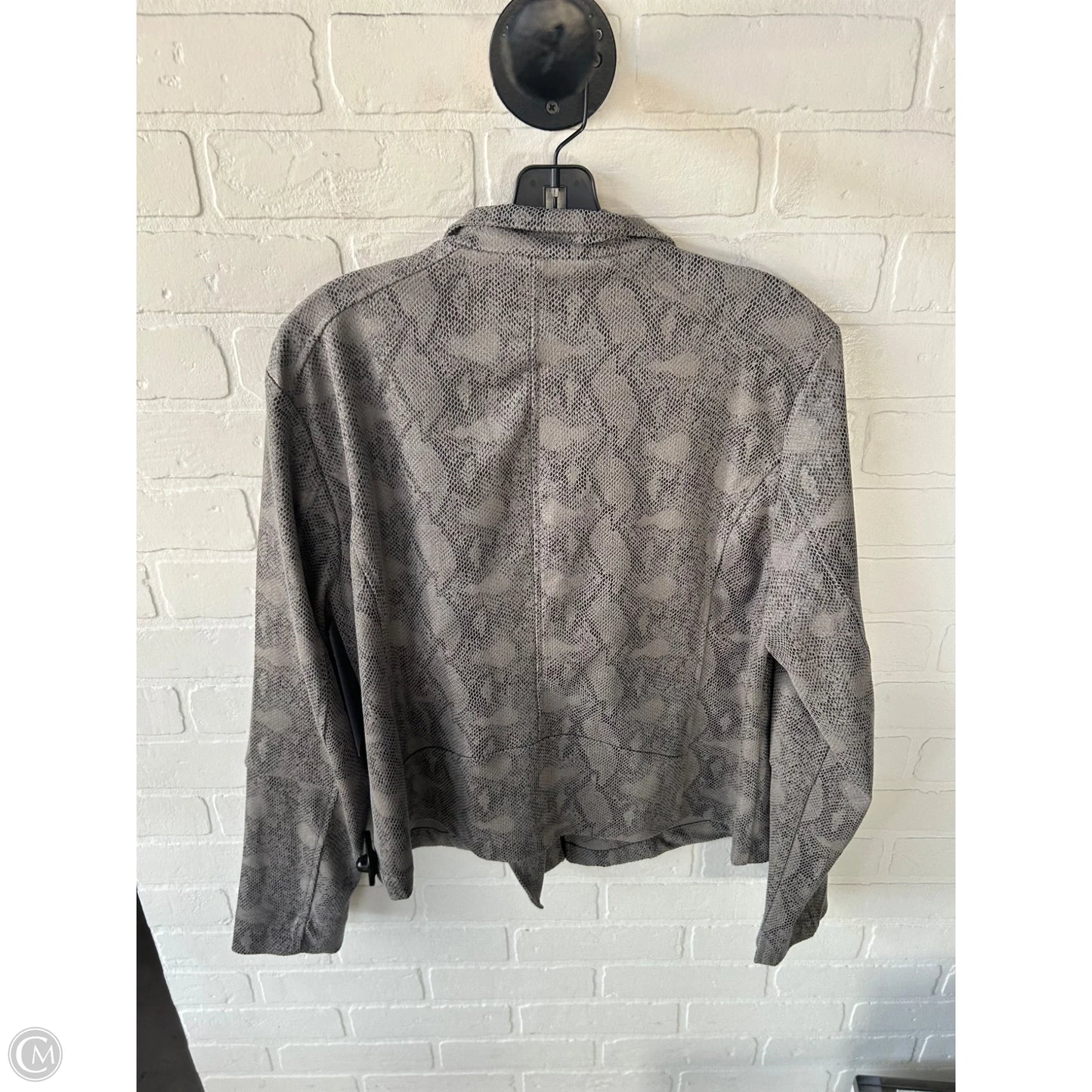 Jacket Moto By Lysse In Grey, Size: Xl