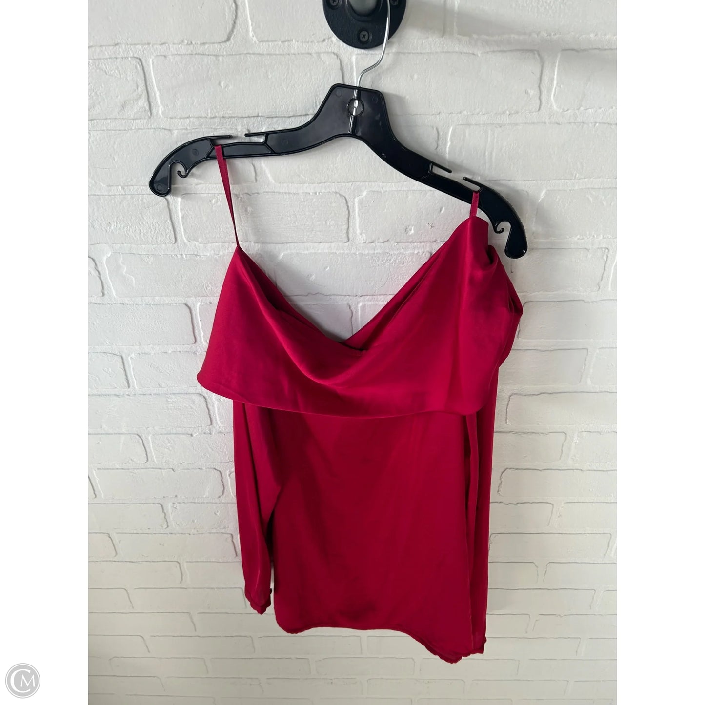 Blouse Long Sleeve By White House Black Market In Red, Size: Xl
