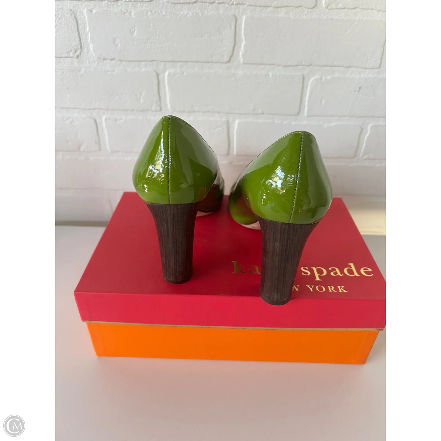 Shoes Designer By Kate Spade In Green, Size: 10