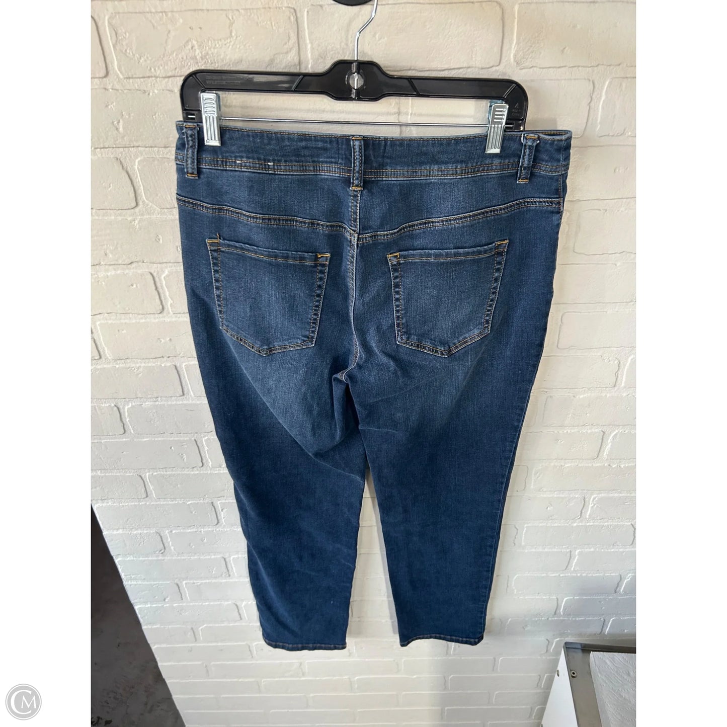 Jeans Straight By Chicos In Blue Denim, Size: 6