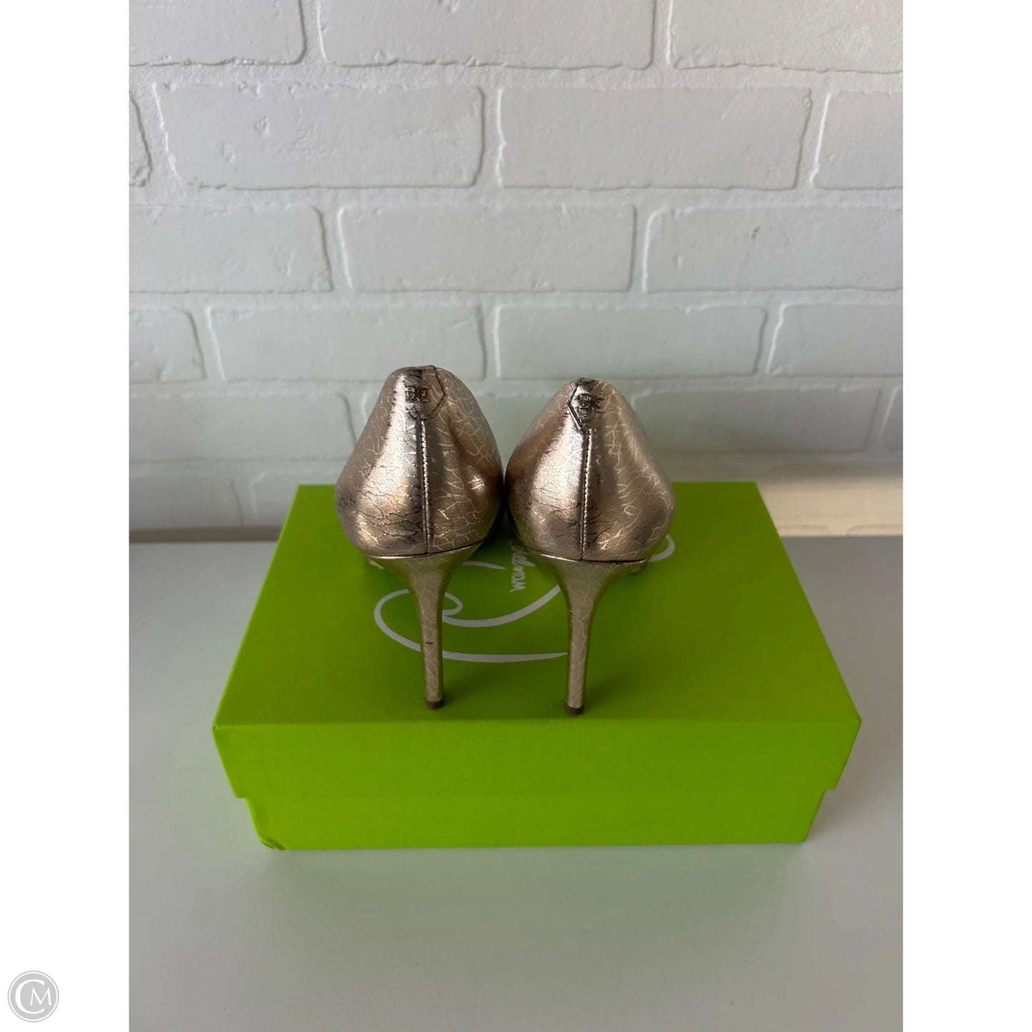 Shoes Heels Stiletto By Sam Edelman In Gold, Size: 8