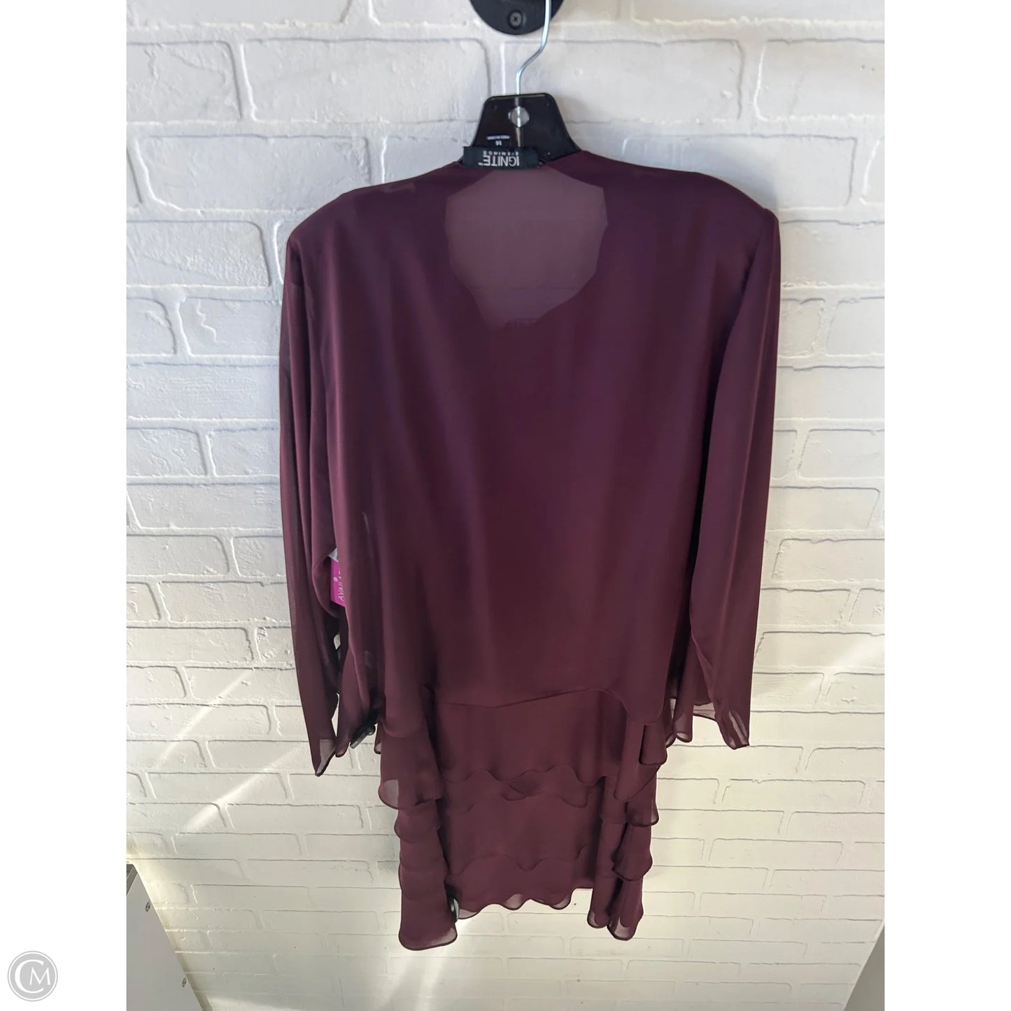 Dress Set 2pc By Clothes Mentor In Maroon, Size: Xl