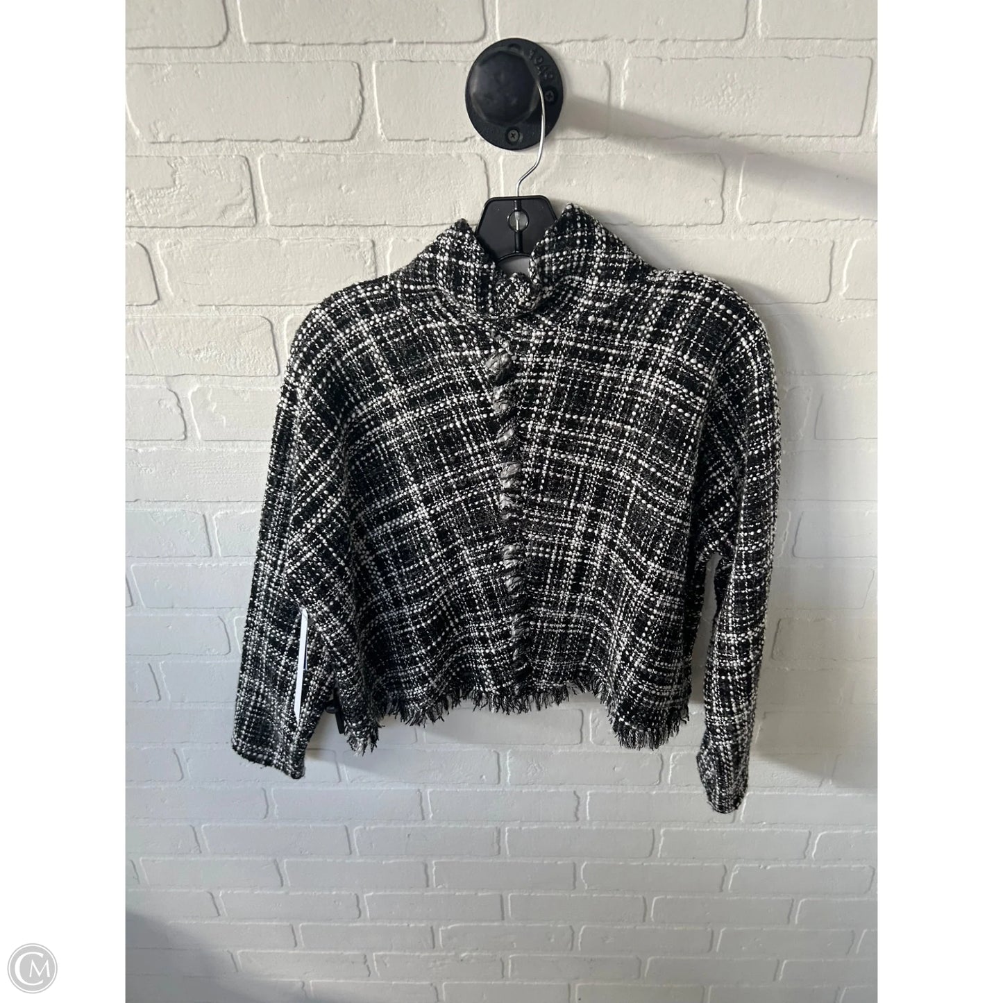 Jacket Other By Zara In Black & White, Size: Xs