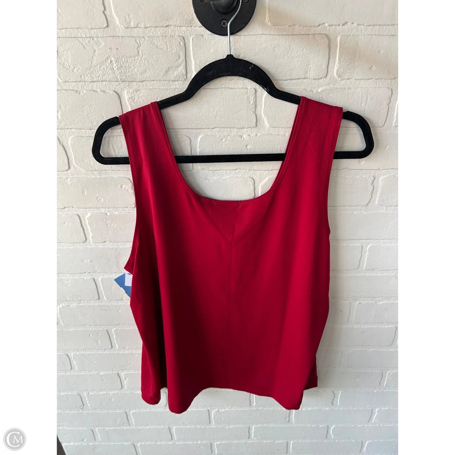Top Sleeveless By Chicos In Red, Size: Xl