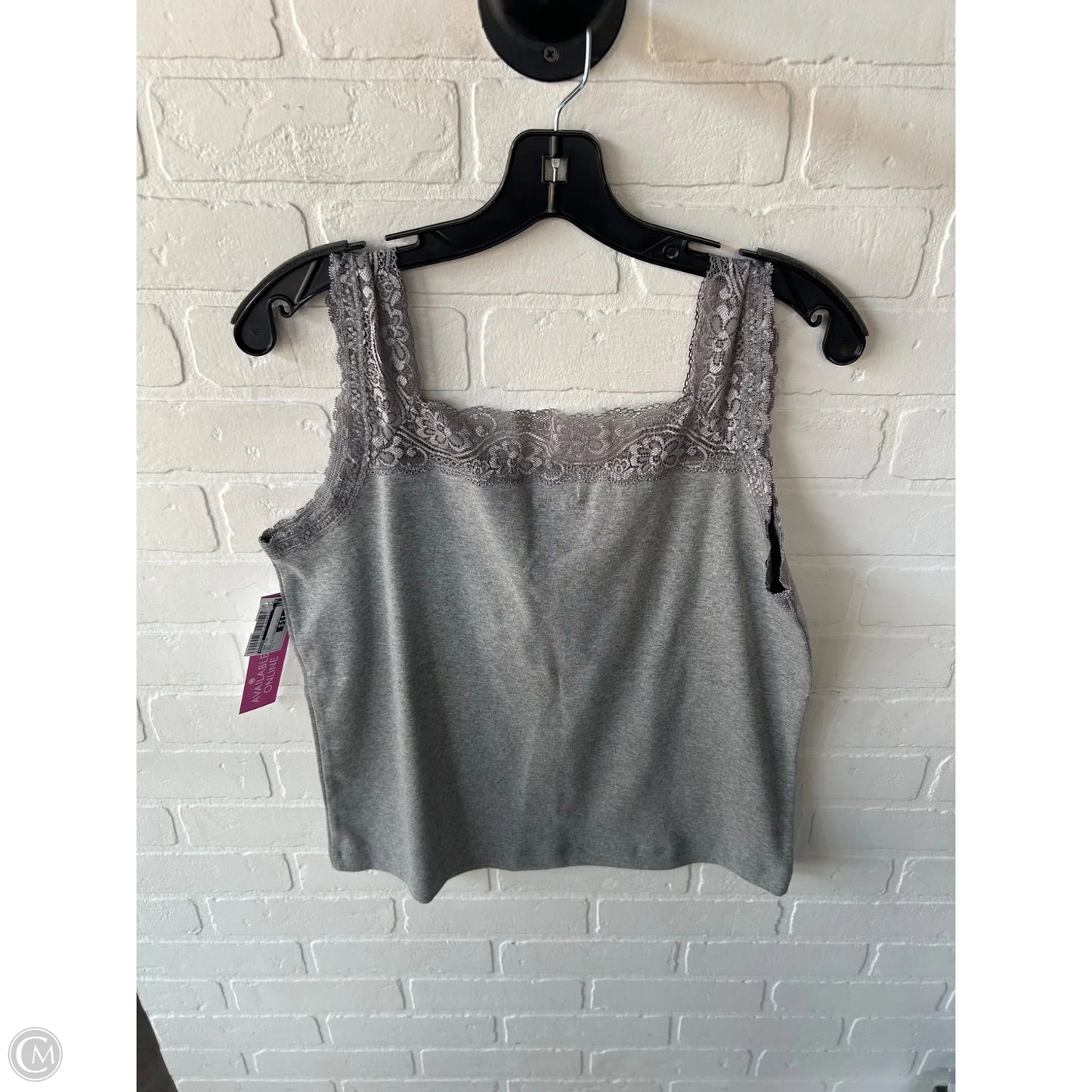 Tank Top By Chicos In Grey, Size: L