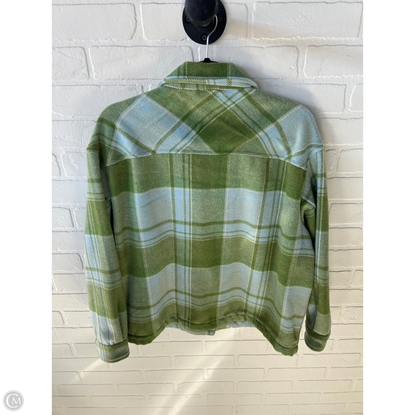 Jacket Shirt By Workshop In Green, Size: L