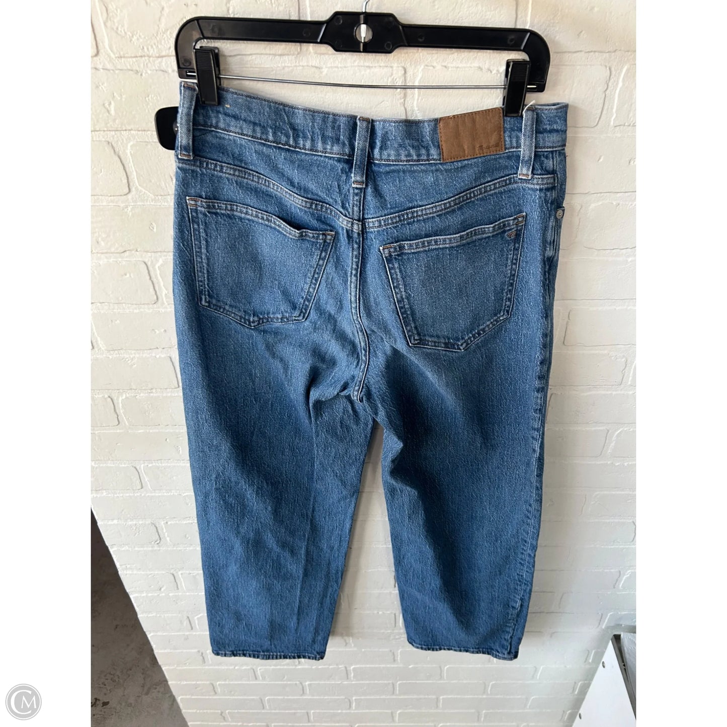 Jeans Wide Leg By Madewell In Blue Denim, Size: 8